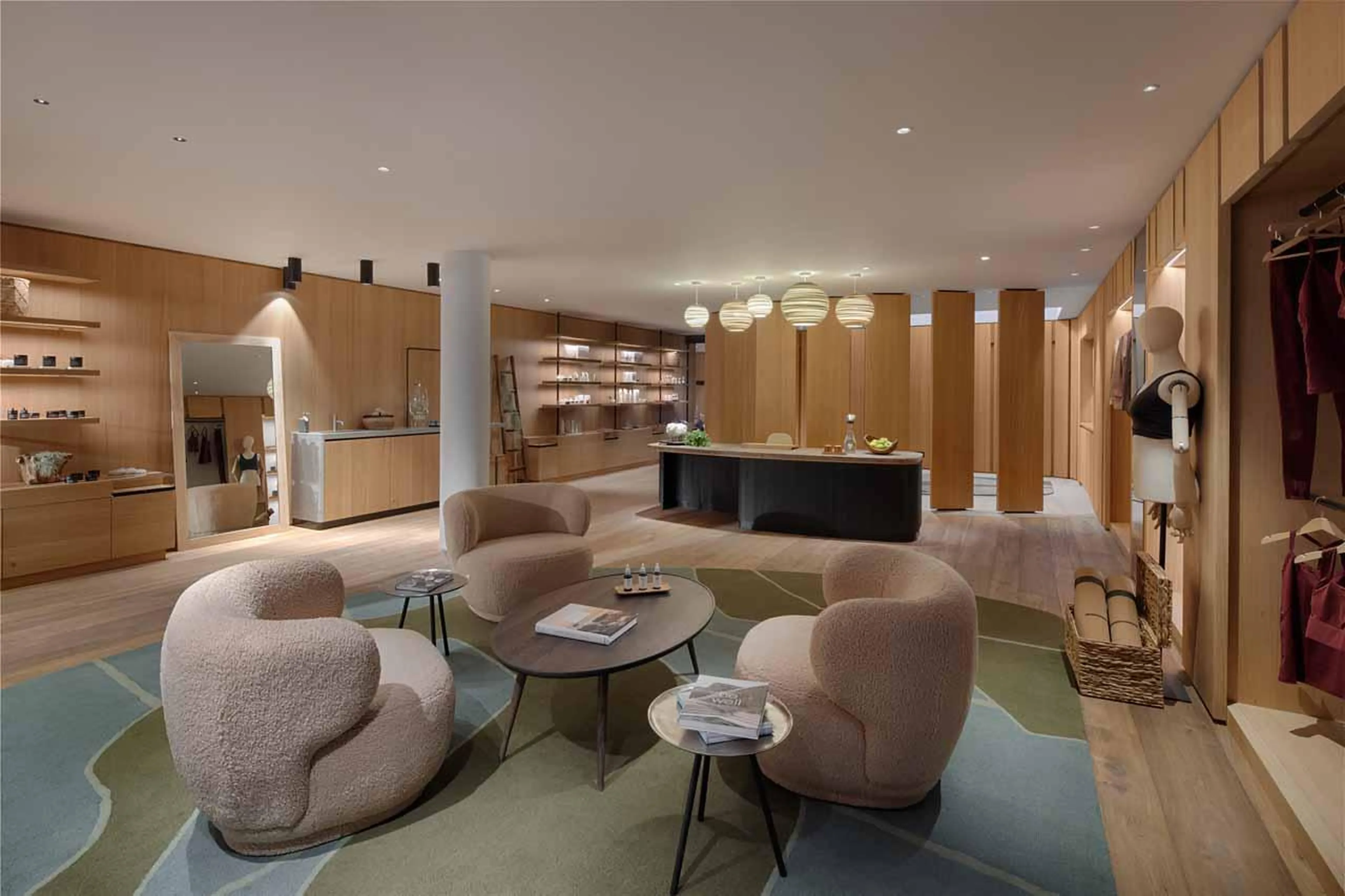 Spa retail area at Six Senses Crans Montana