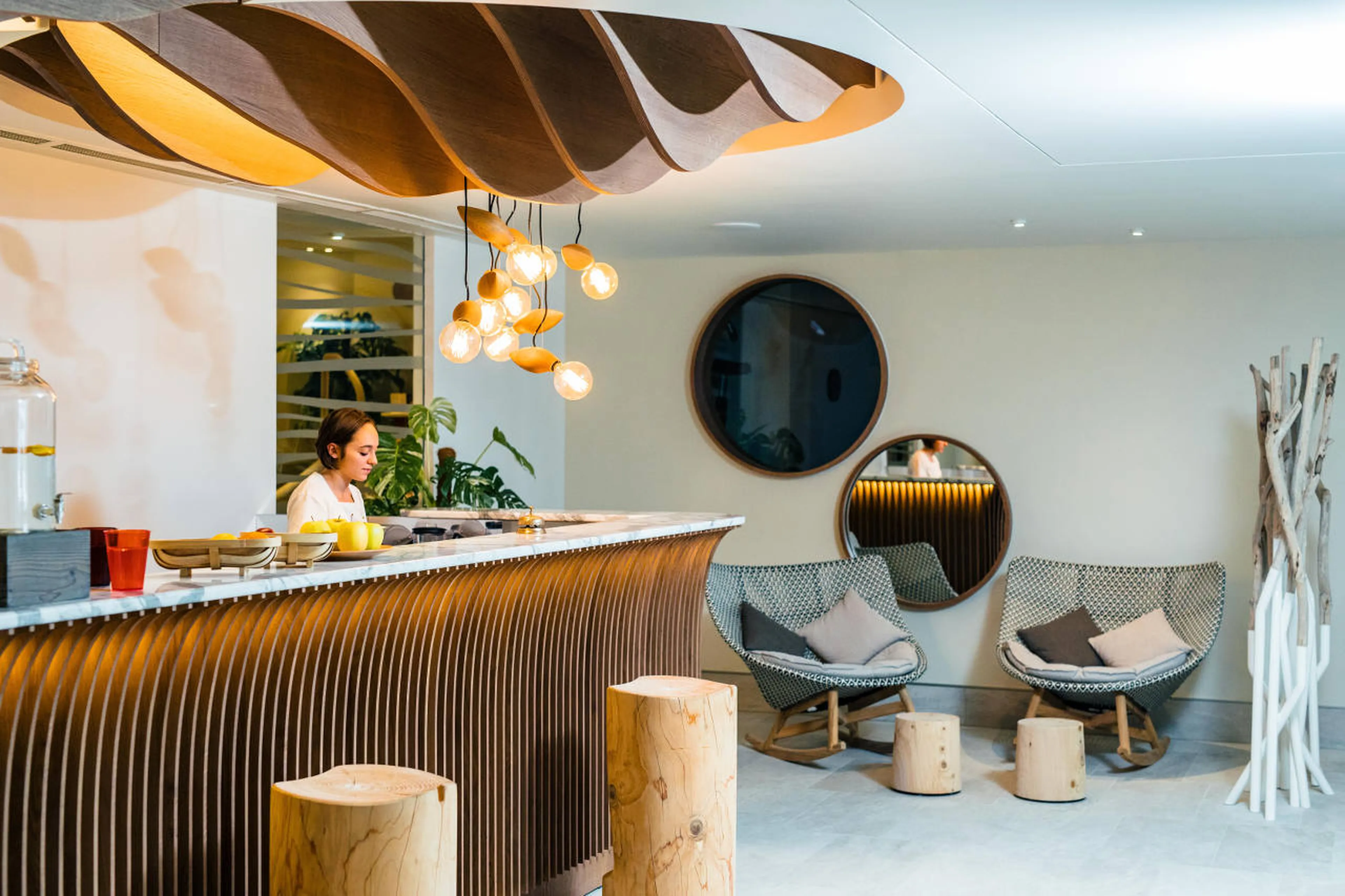 Juice bar at Six Senses spa in Courchevel 1850