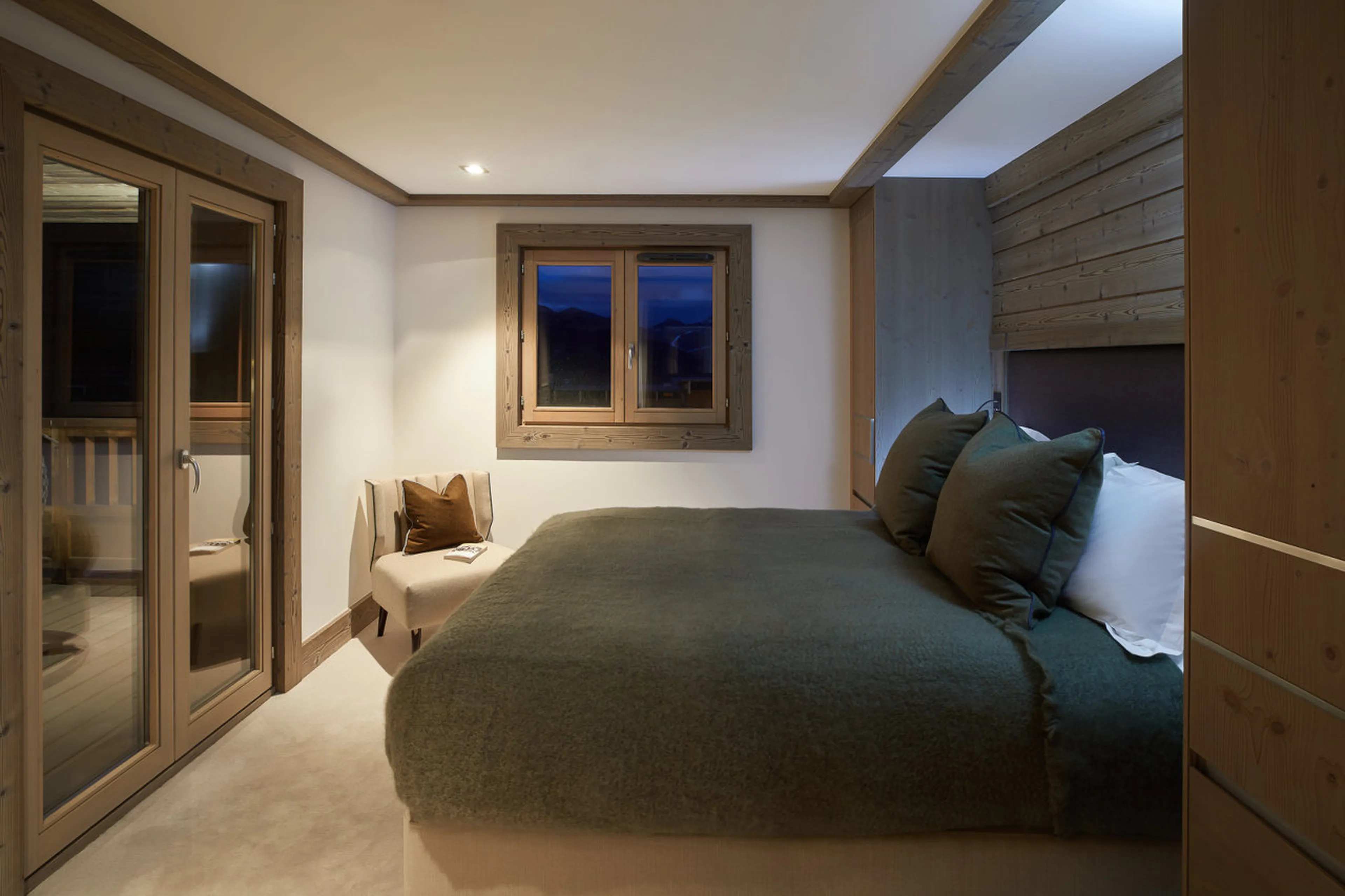 Bedroom one at Apartment Six Senses Two in Courchevel 1850