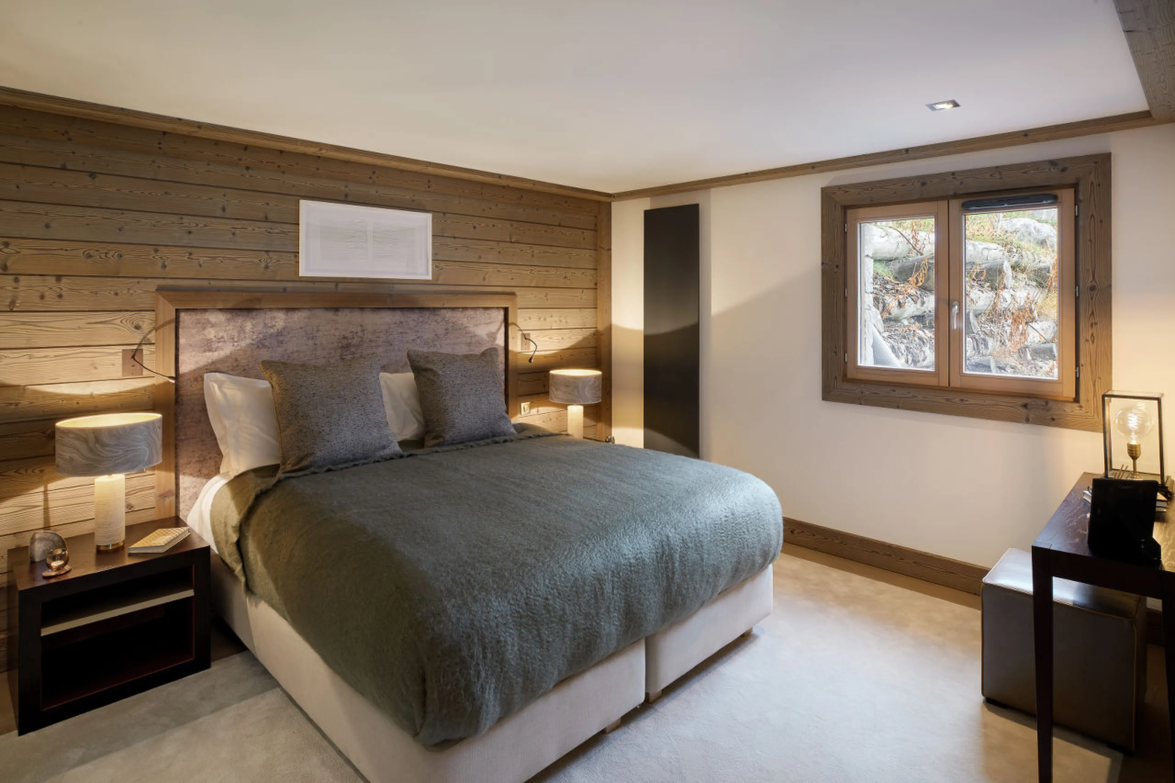 Bedroom two at Apartment Six Senses Two in Courchevel 1850