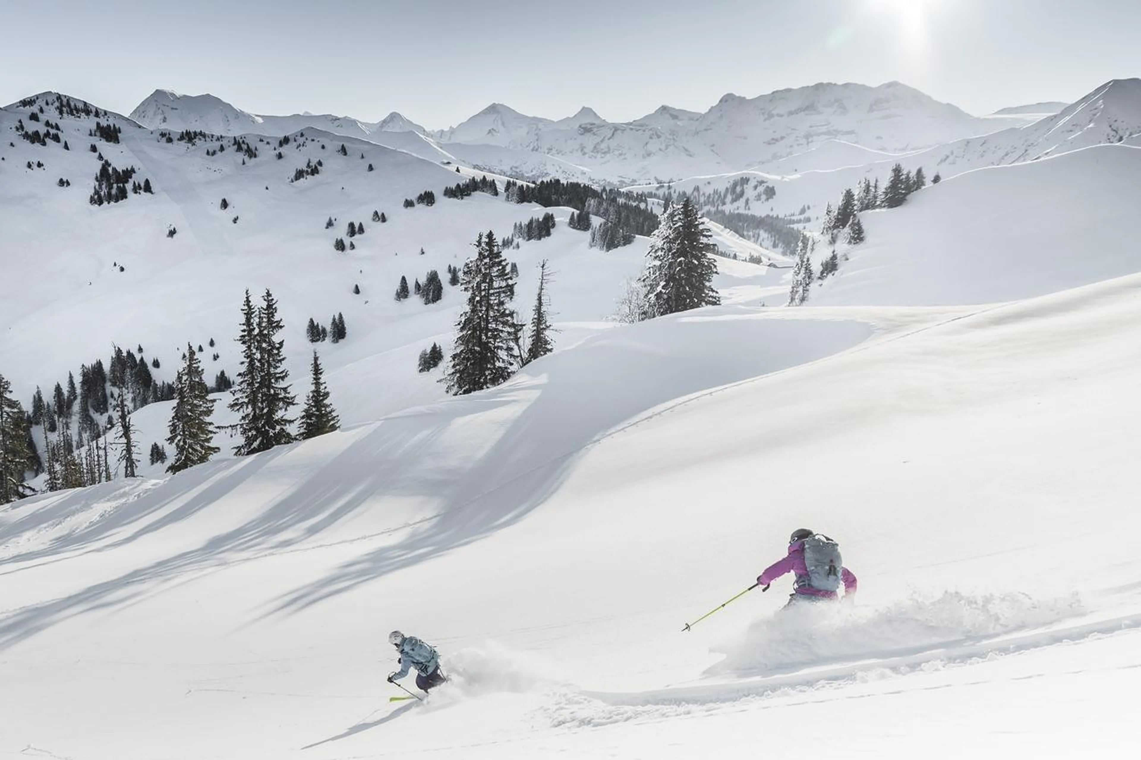 Skiing in Gstaad