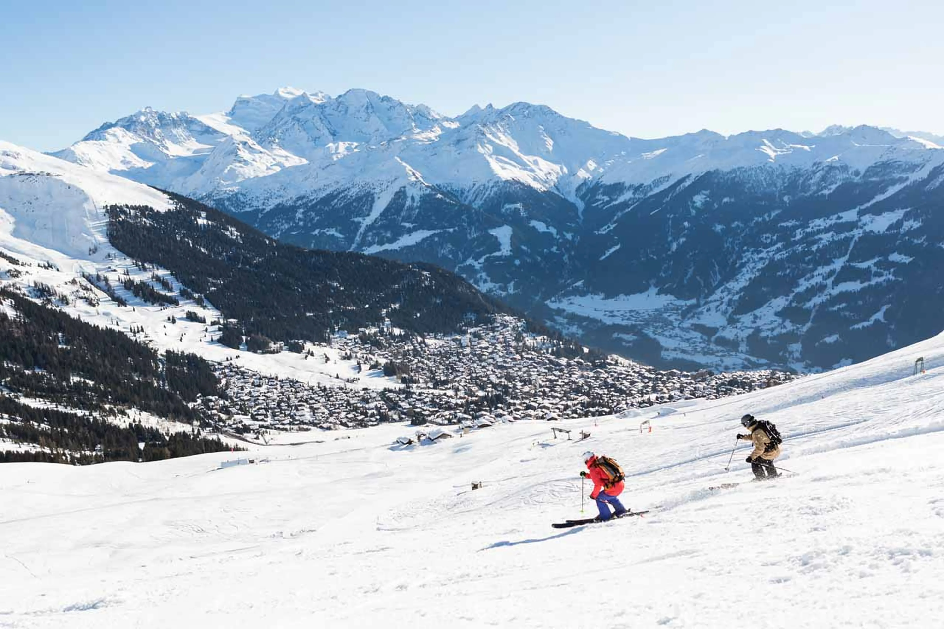 Skiing in La Tzoumaz