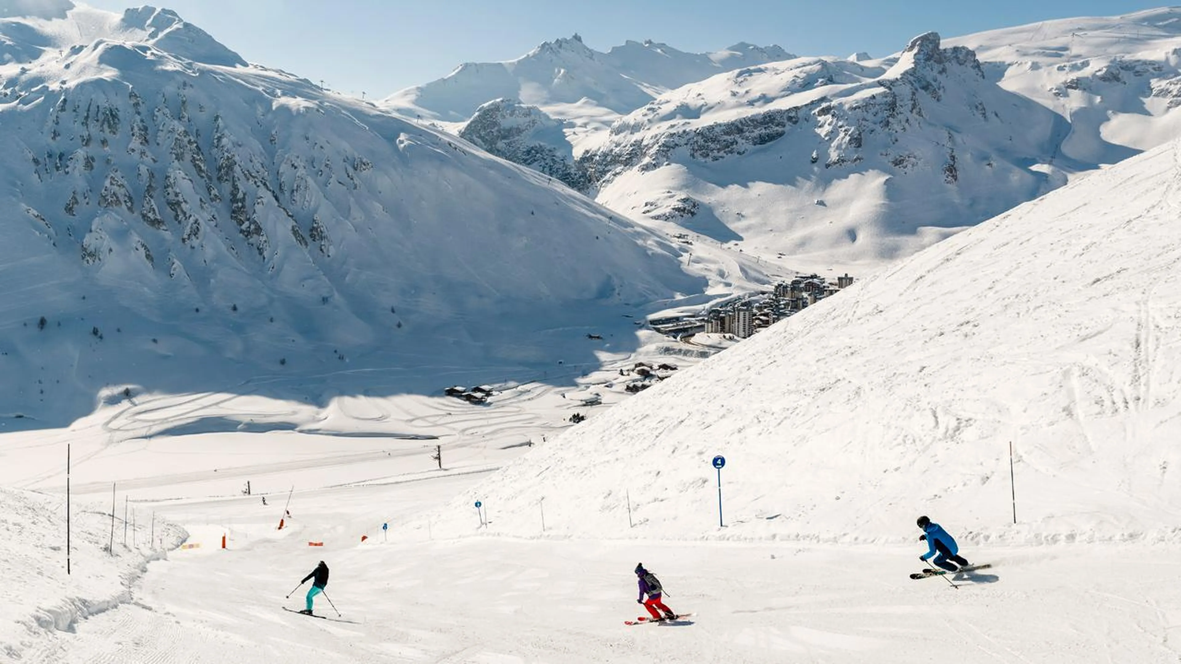 Skiing in Tignes