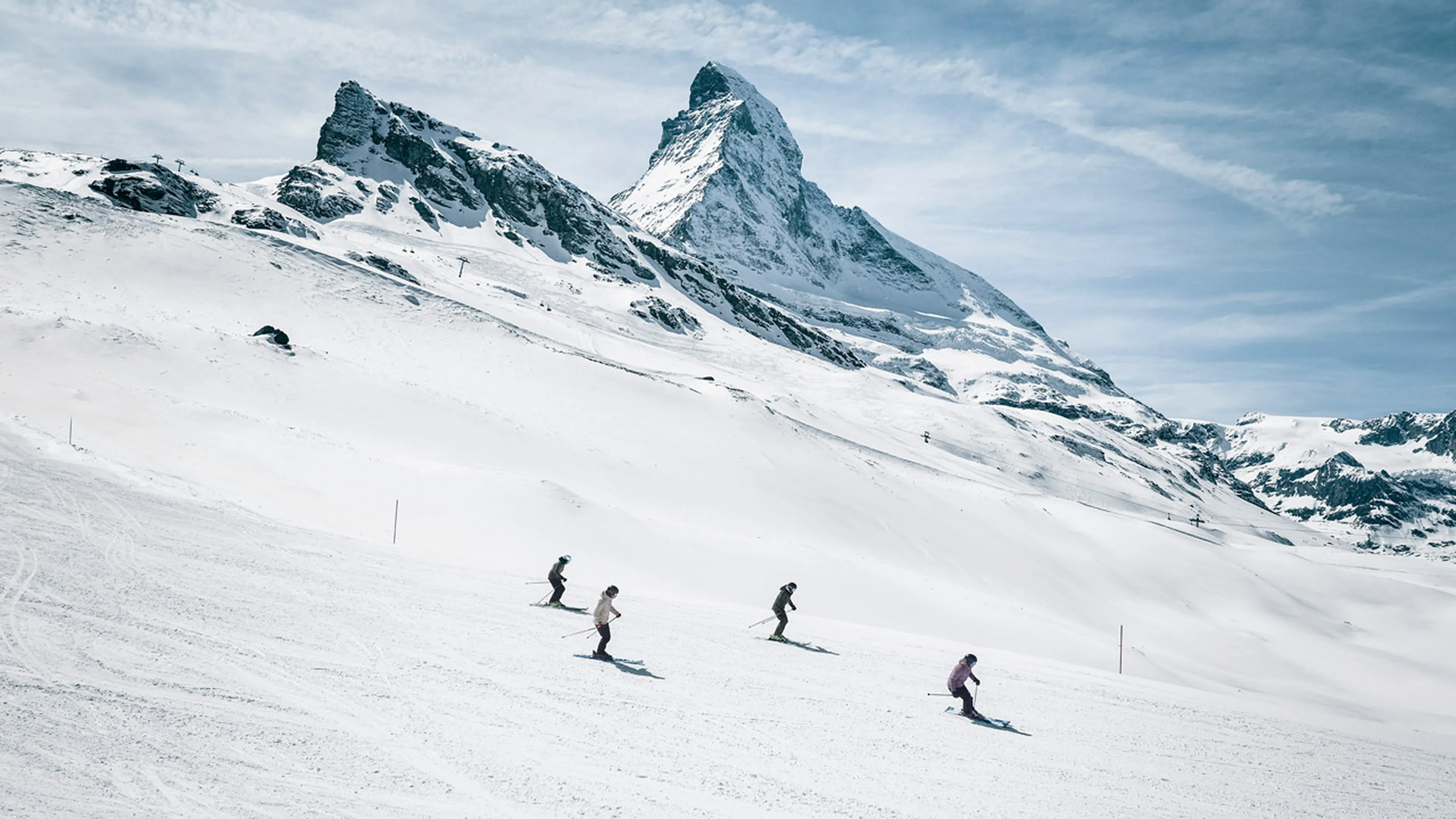 Skiing in Zermatt
