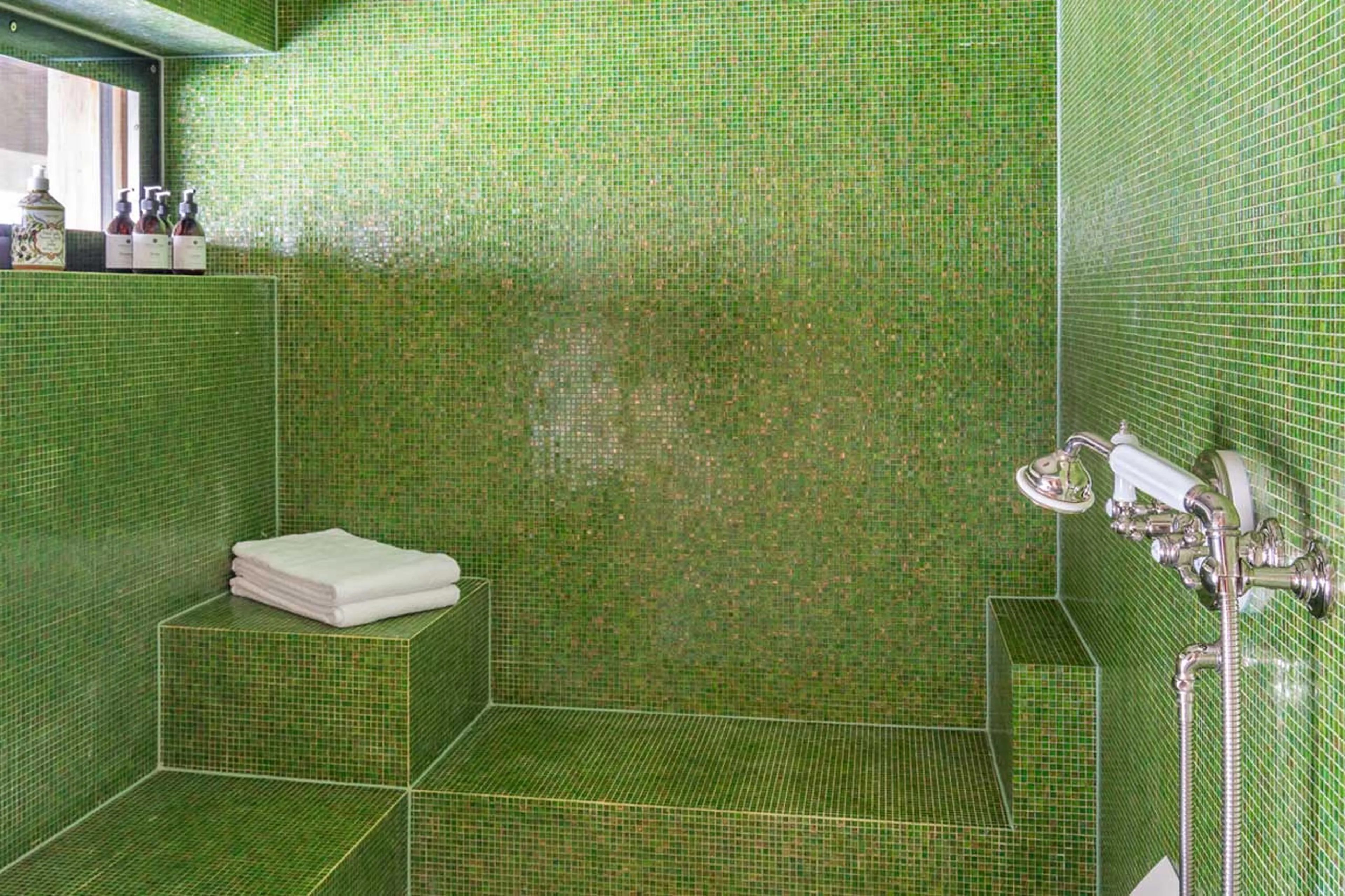 Spa steam shower at Skyfall Penthouse in St Christoph