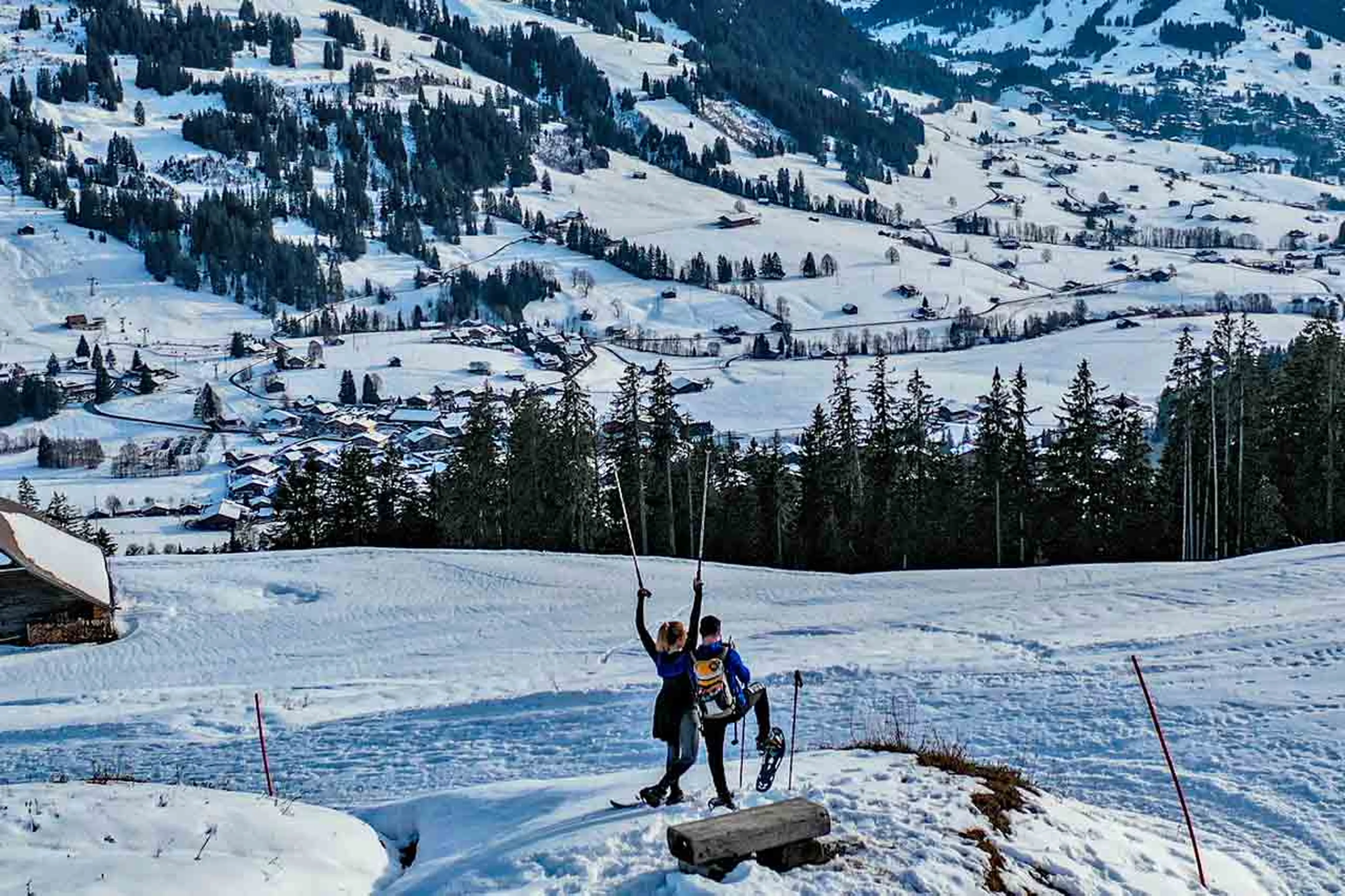 Snowshoeing in Gstaad