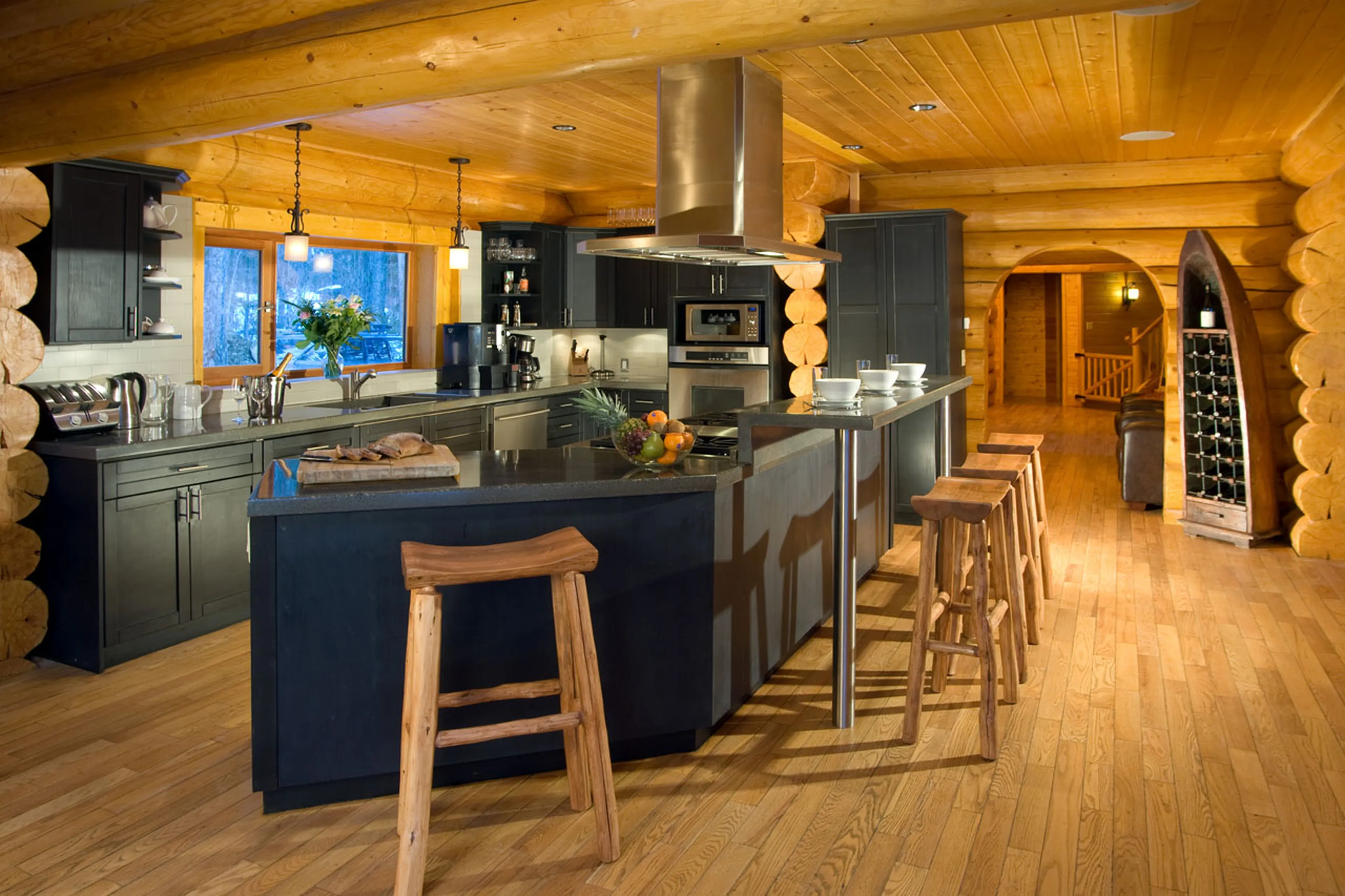 Kitchen equipment at Spirit Bear Lodge in South Chilcotin, British Columbia