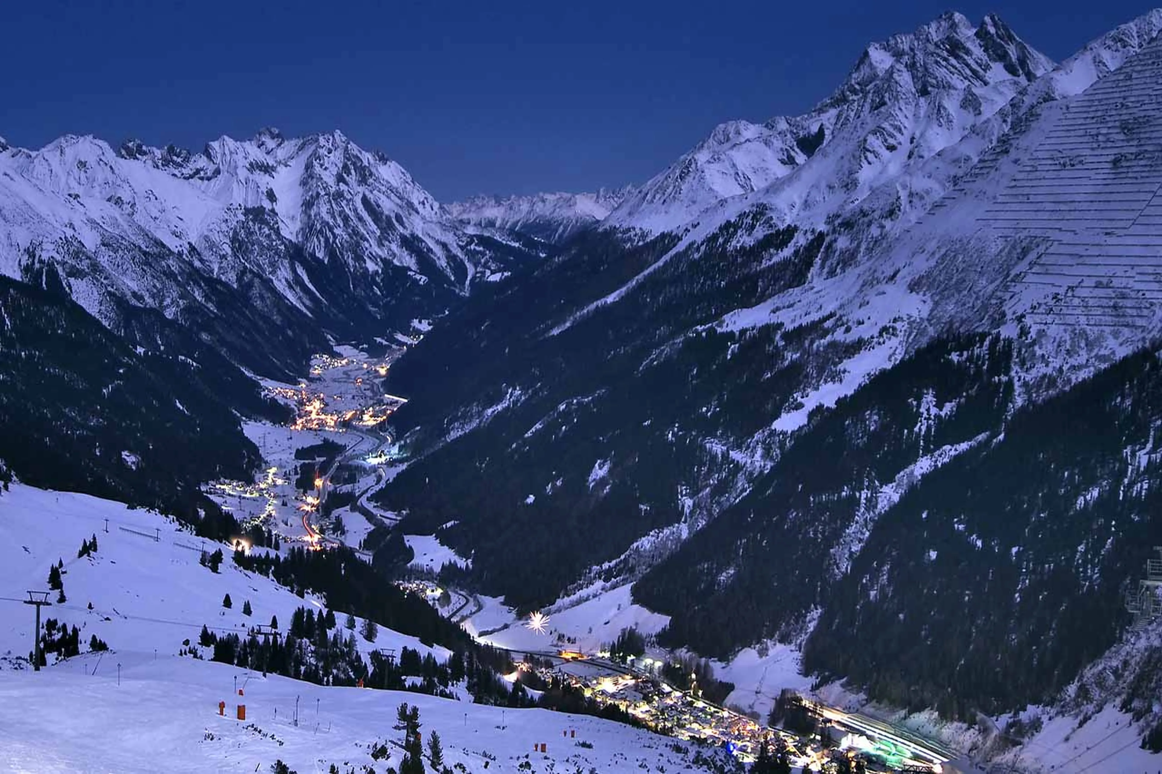 St Anton at night