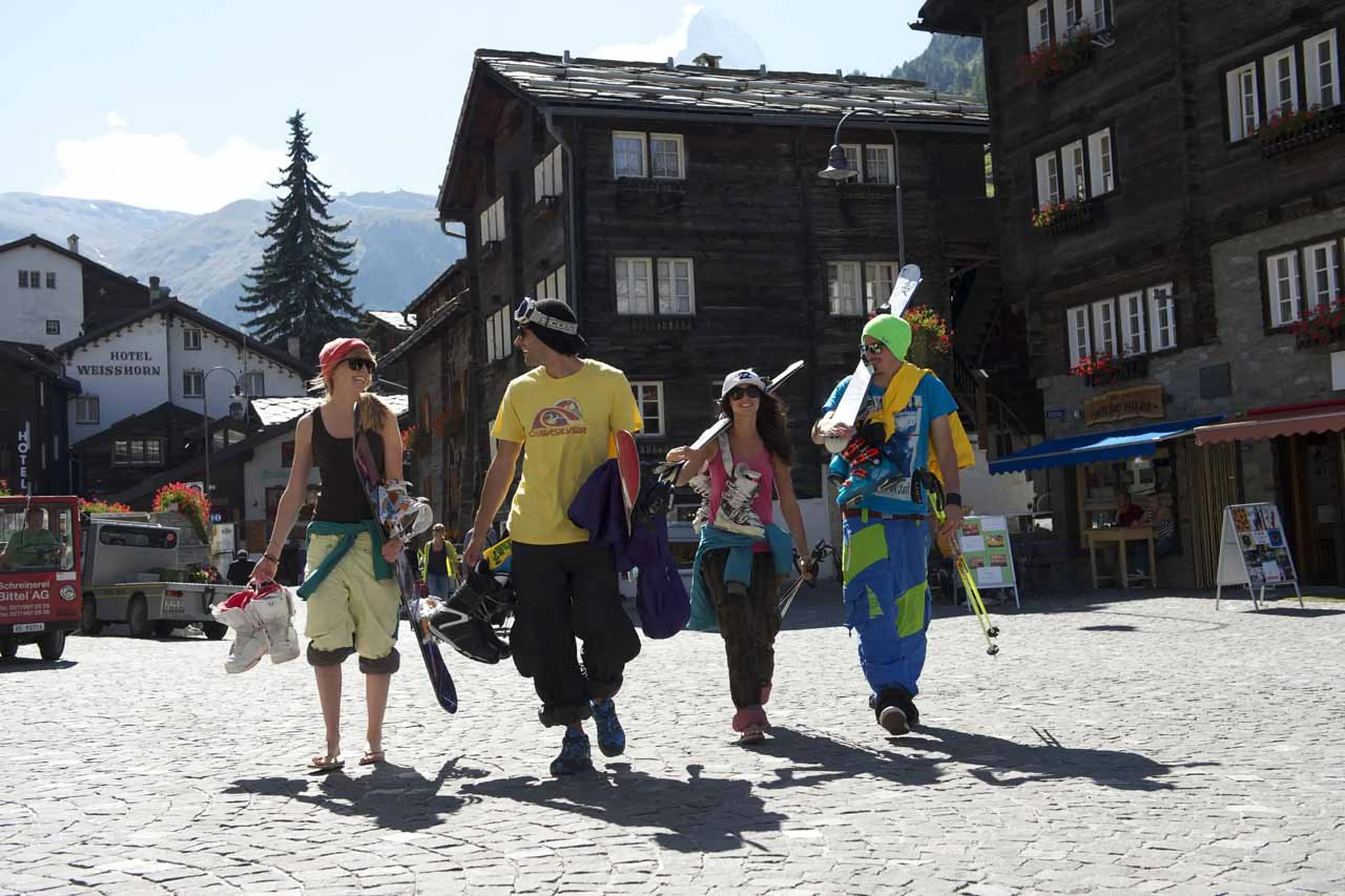 Summer ski wear in Zermatt
