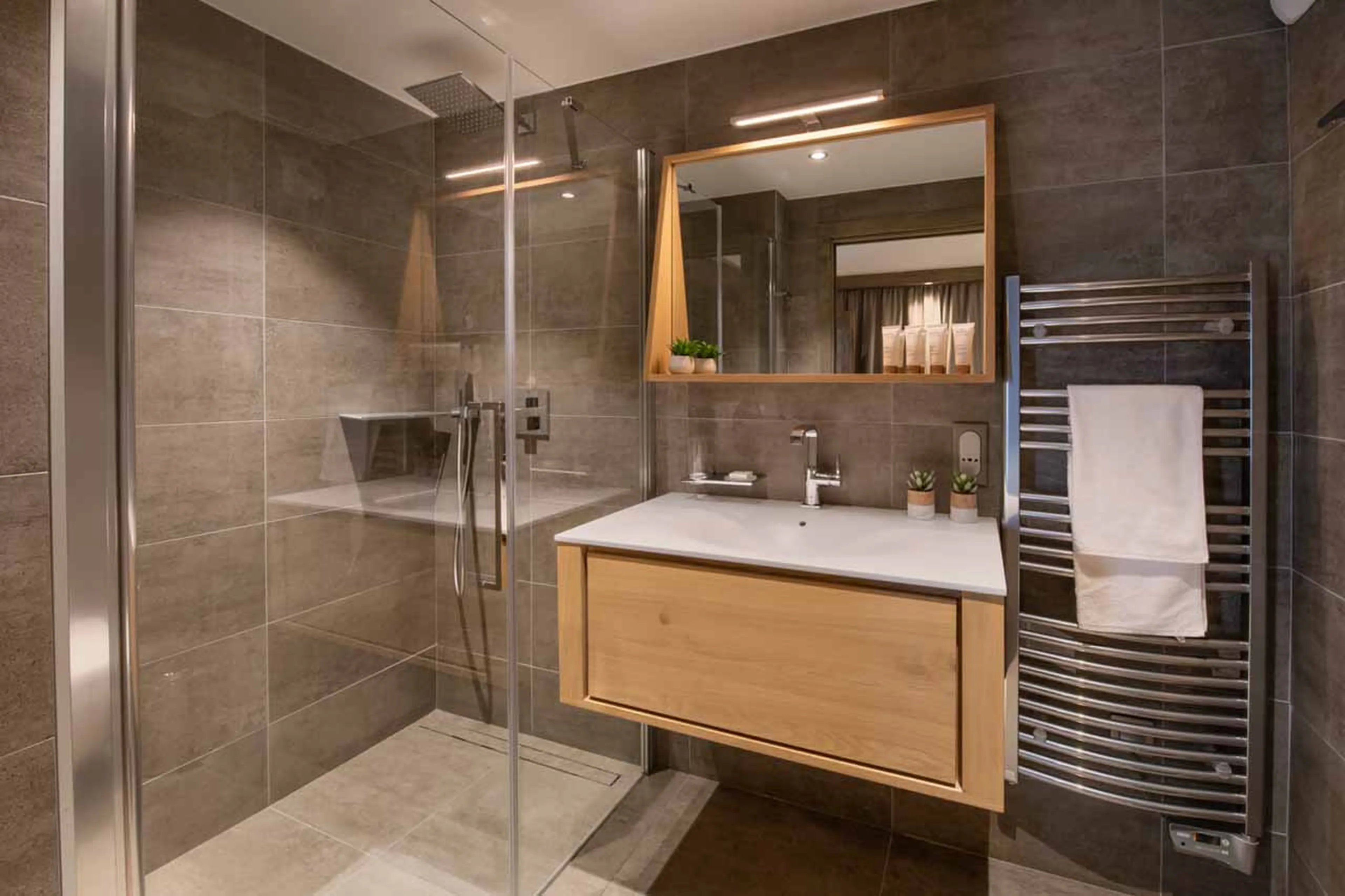 Shower room at Sundance Penthouse 610 in Courchevel 1650