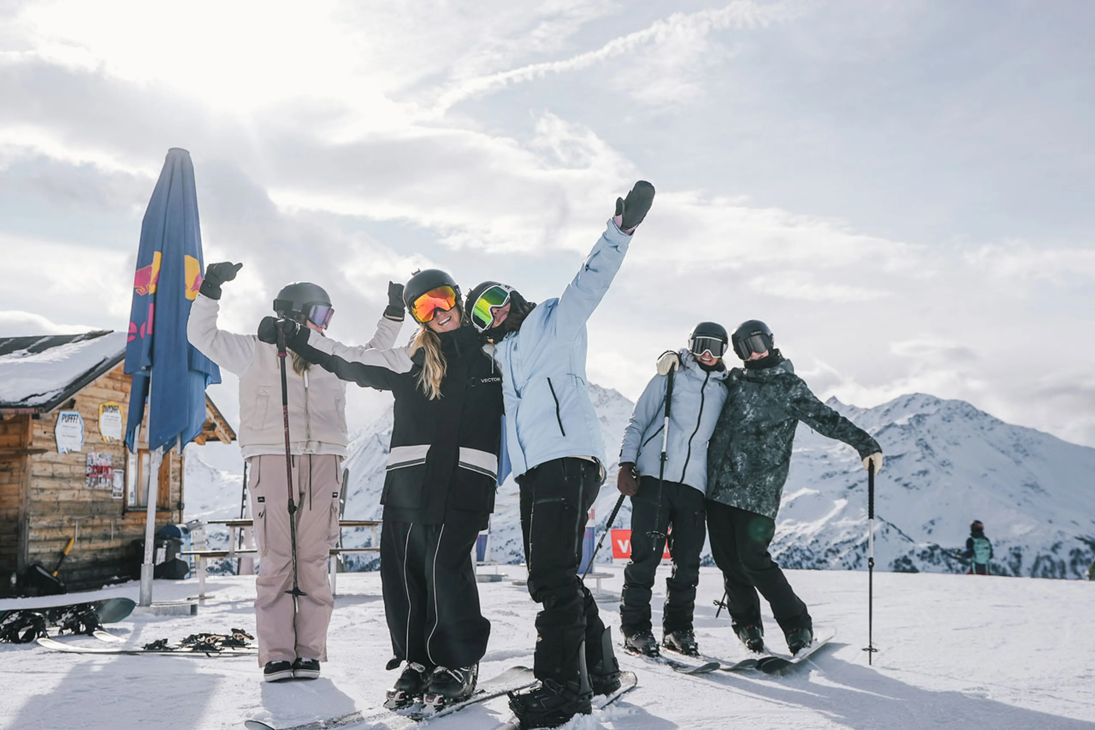 Skiing with teens
