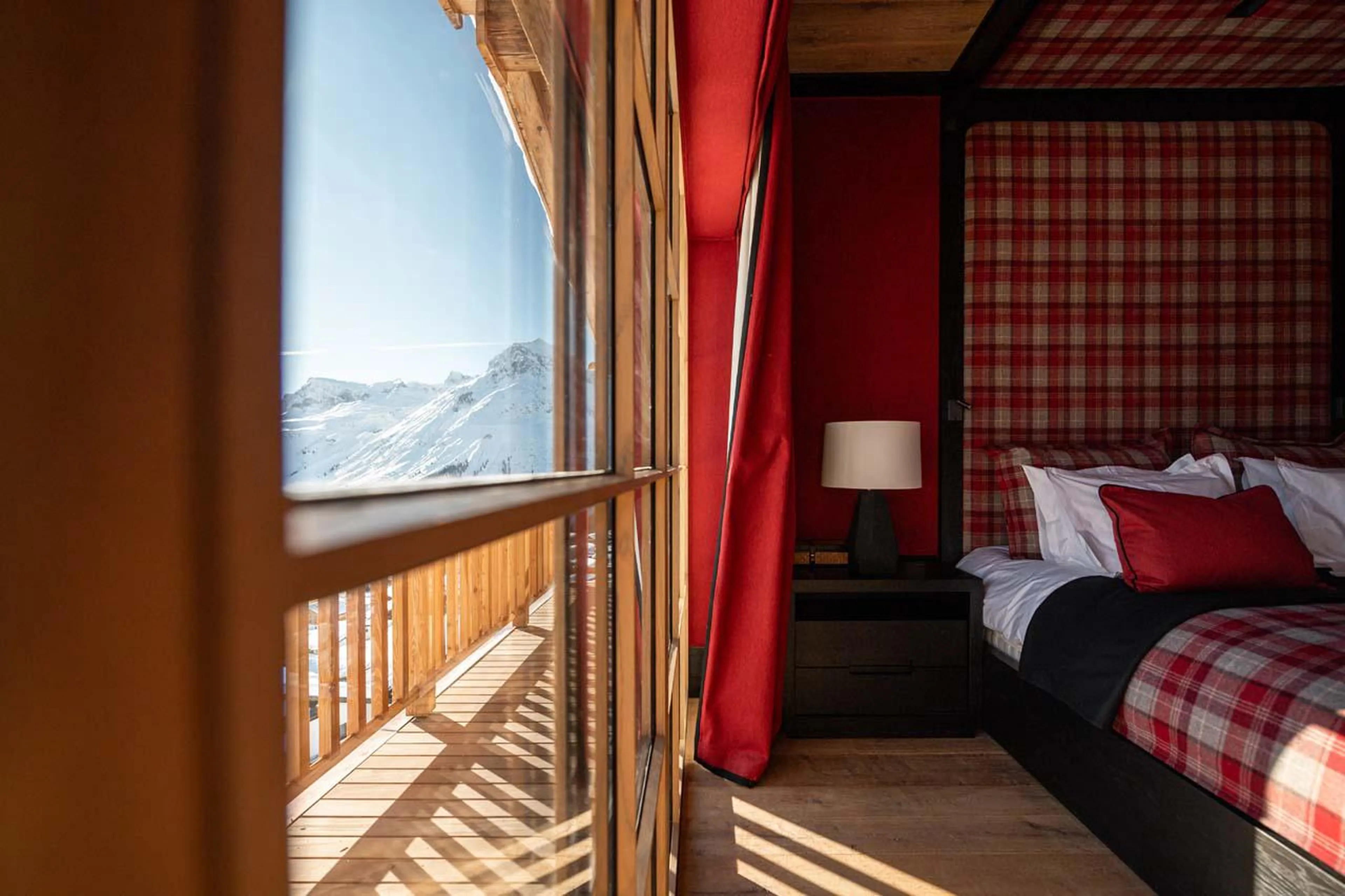 Bright and spacious double bedroom at The Barn in Lech