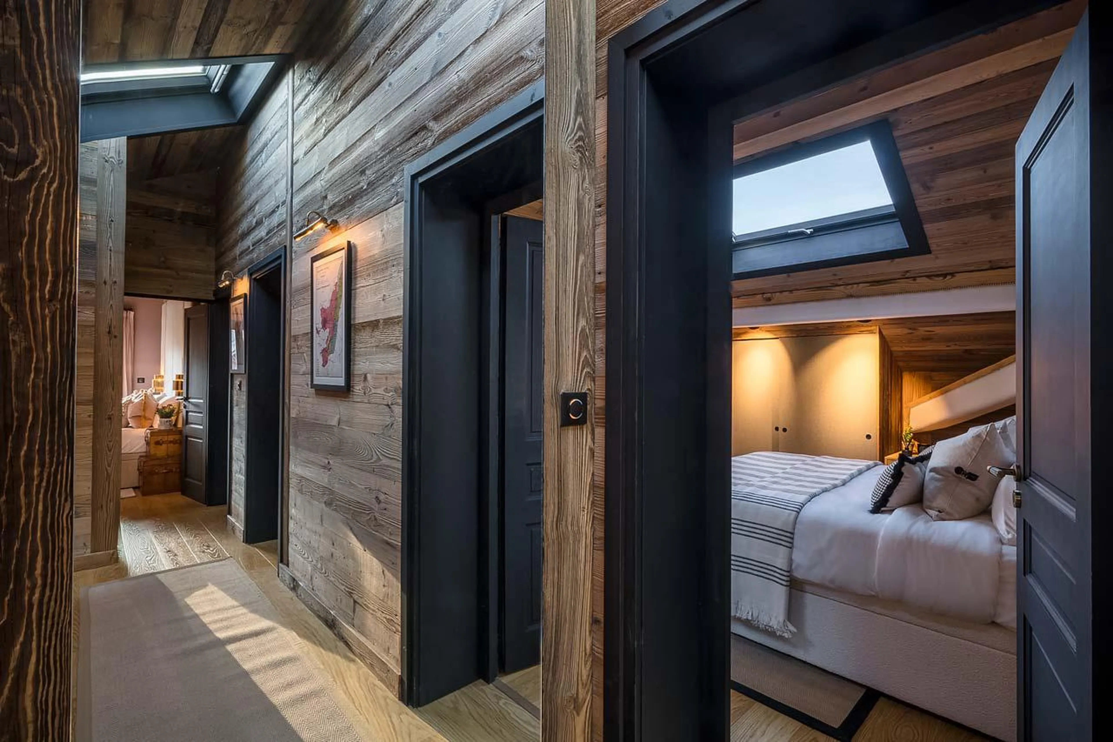 View of bedroom two at The Bungo in Morzine