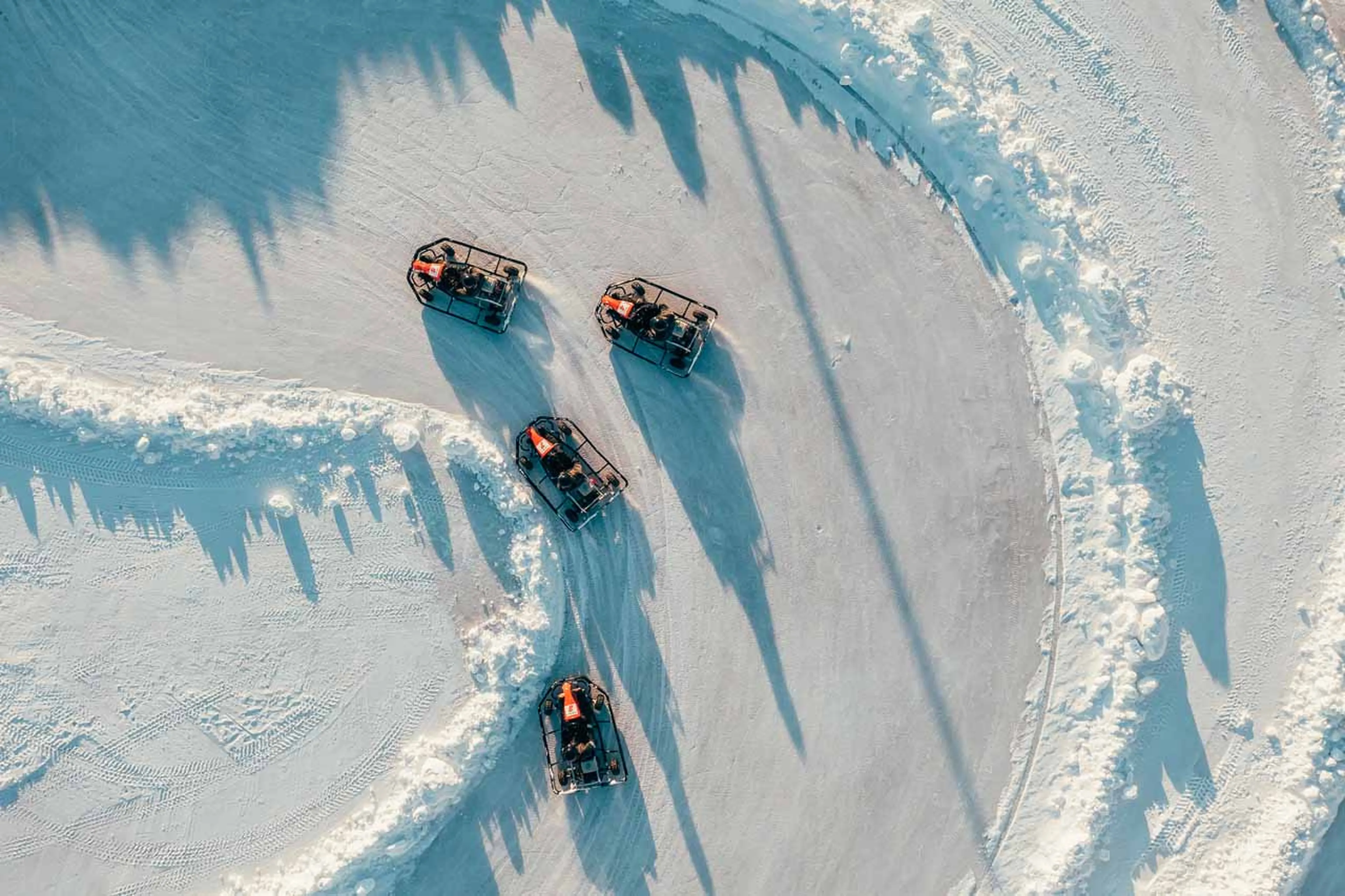 Ice karting at The Fell Lodge, Finland