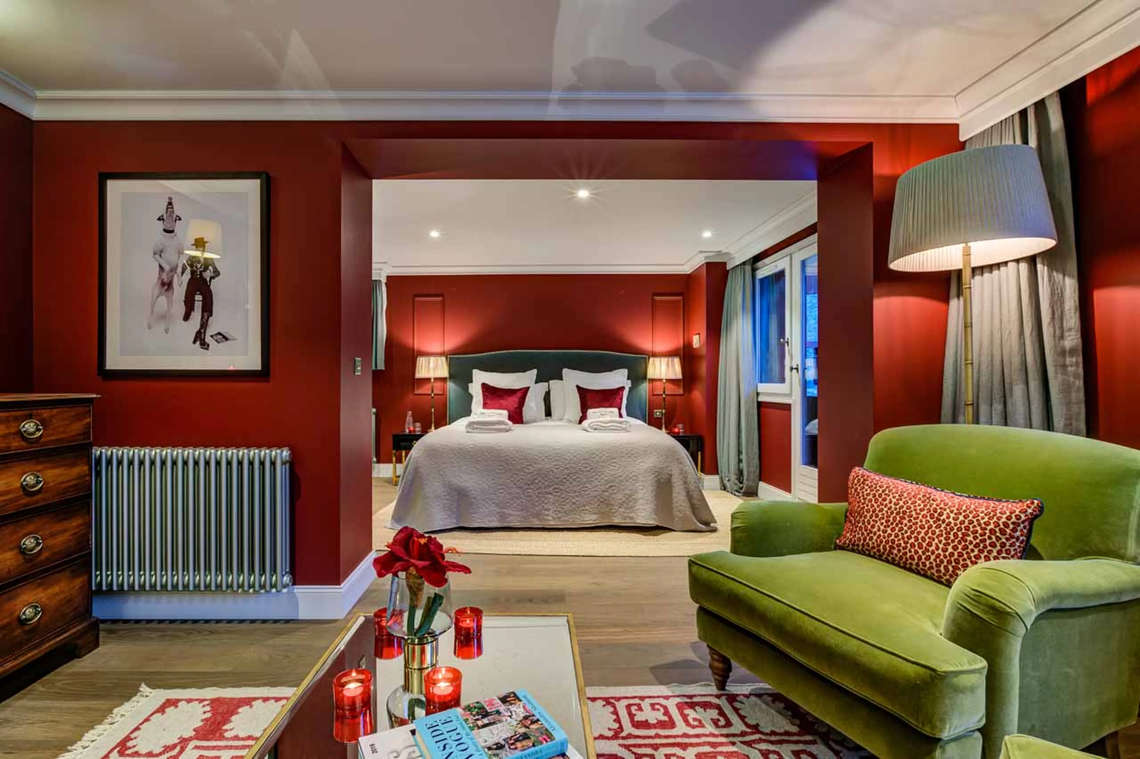 Bedroom one at The Lightbowne in Meribel