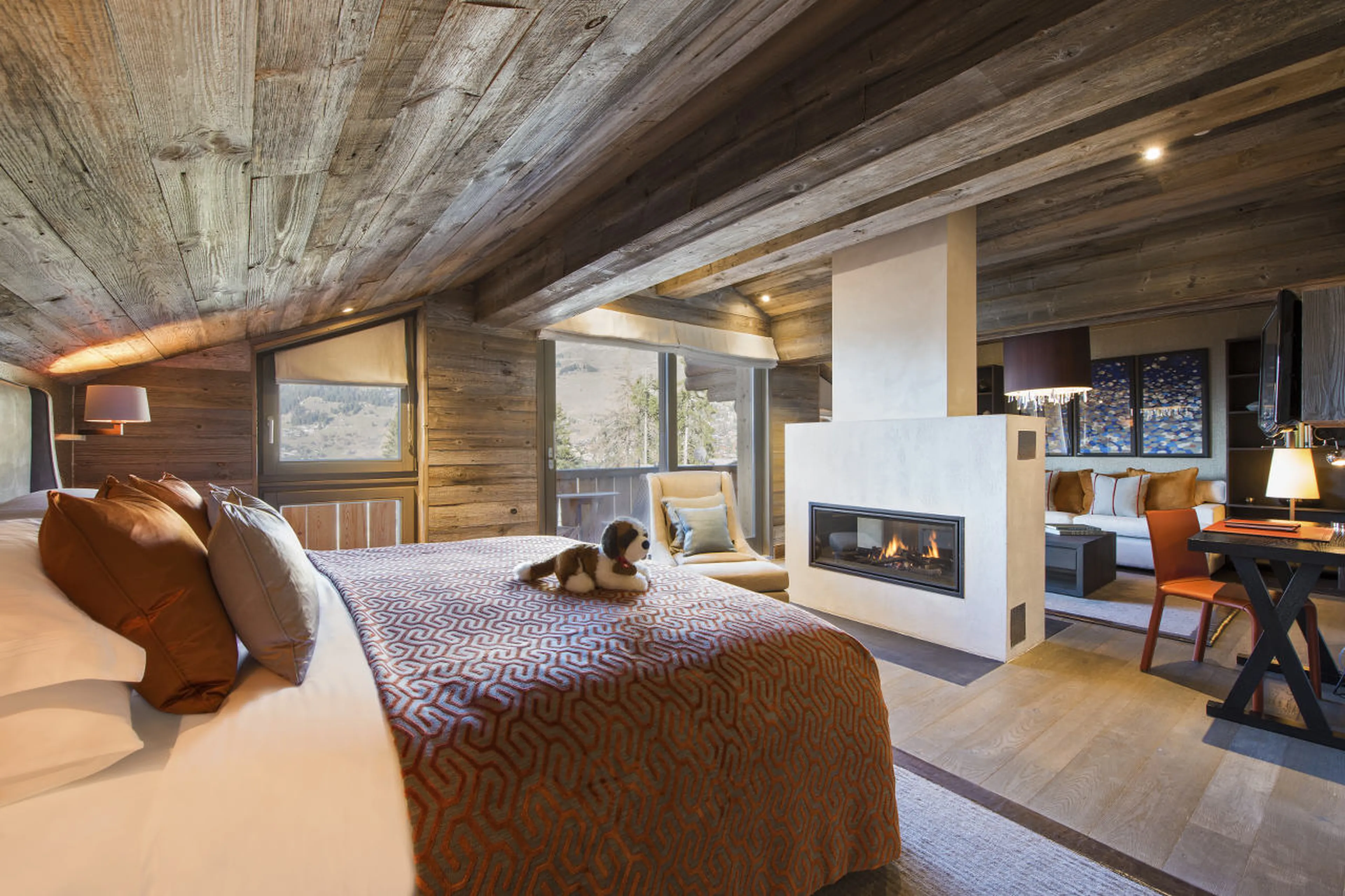 Second master bedroom in he Lodge in Verbier