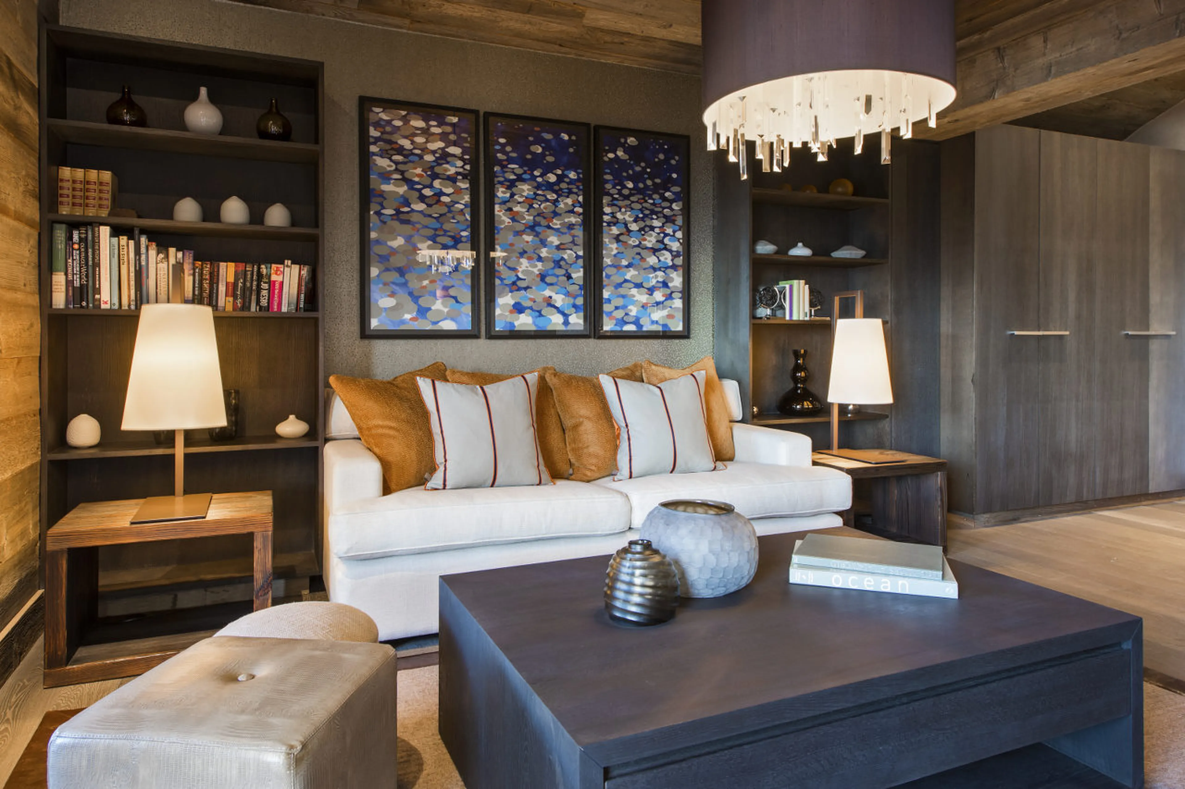 Lounge area of second master bedroom in he Lodge in Verbier
