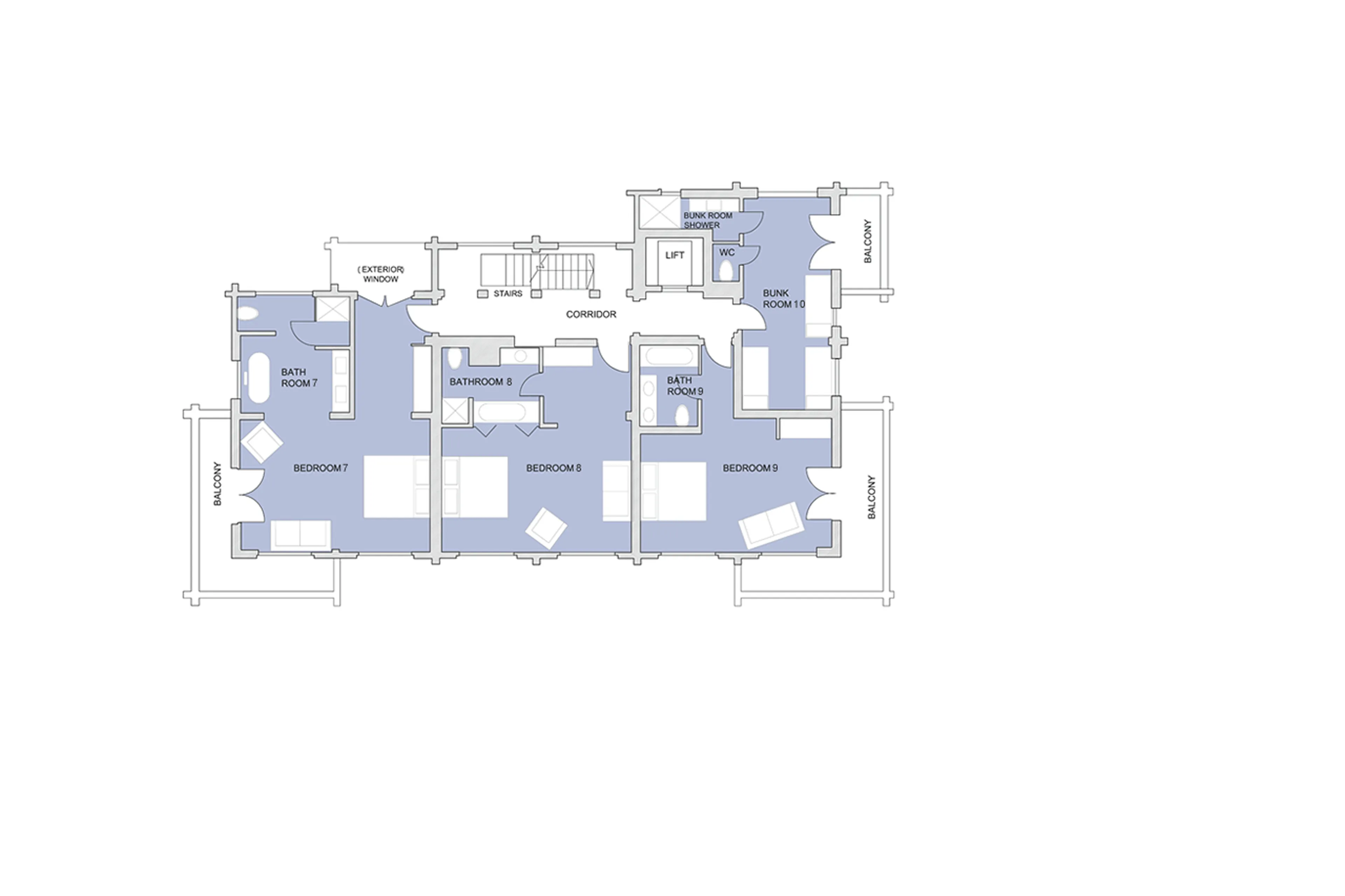 the-lodge-verbier-floor-plan-second-floor