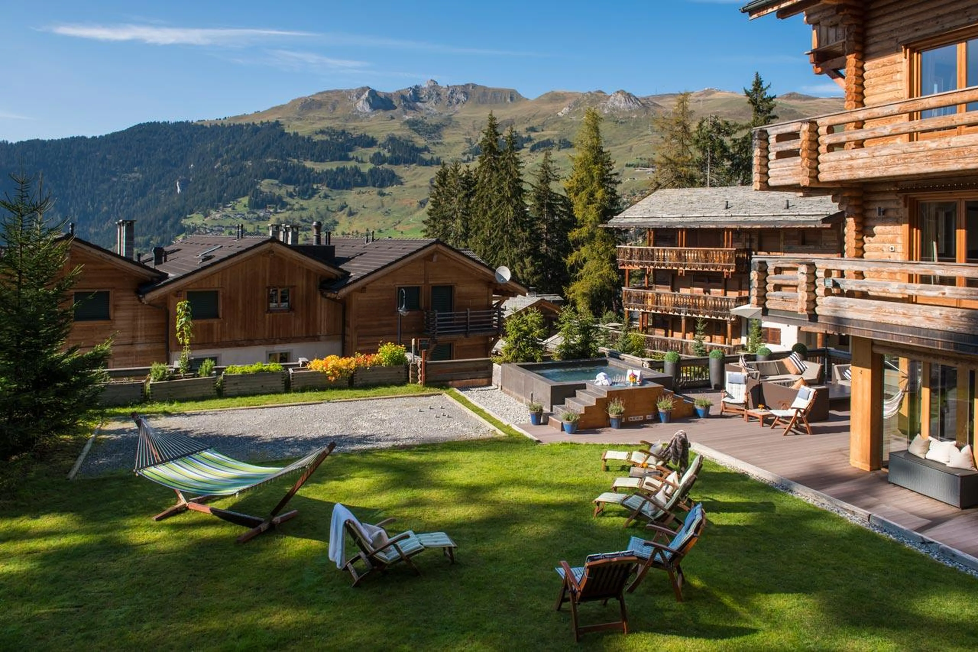 Garden at The Lodge in Verbier