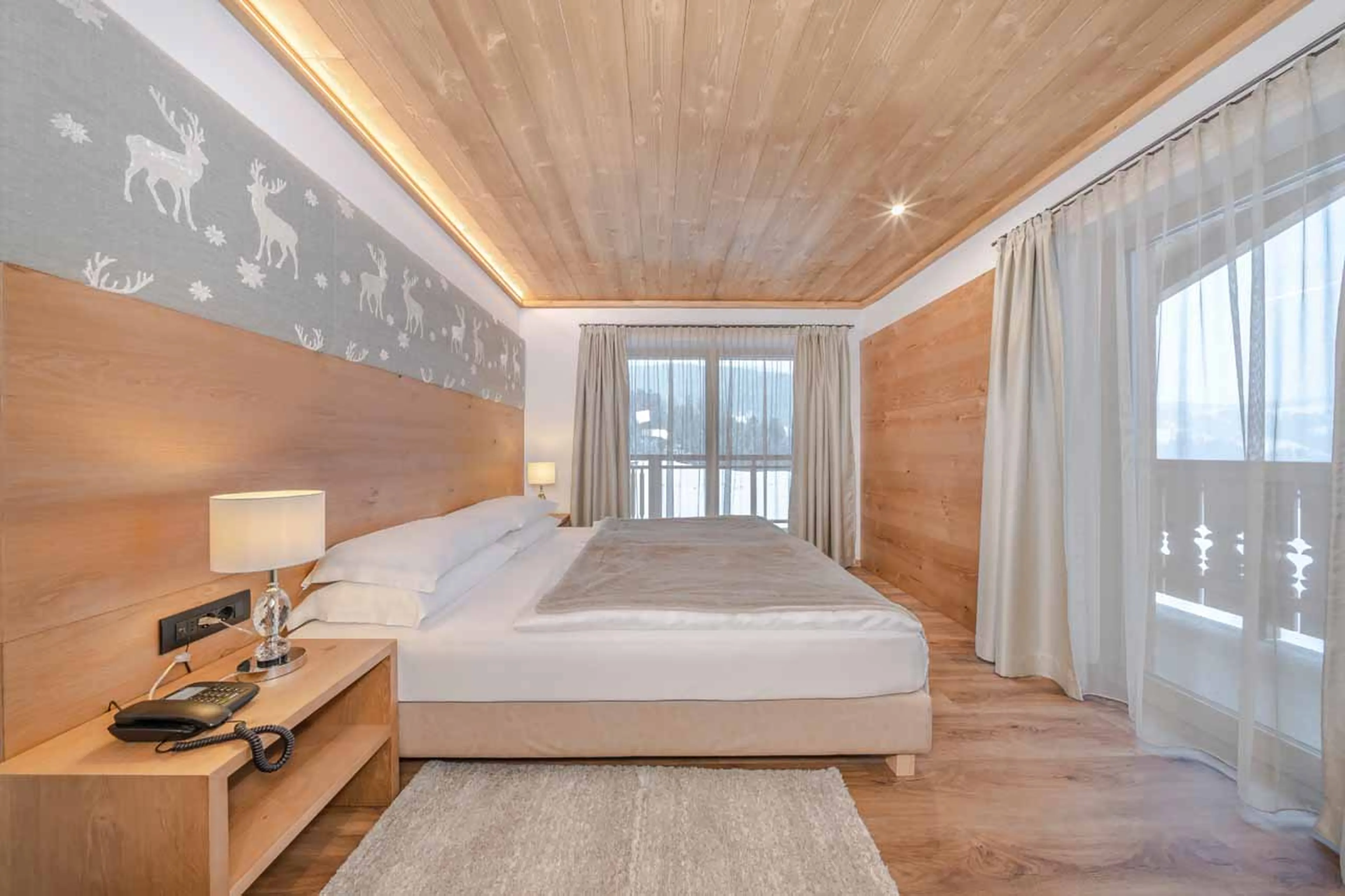 Bedroom three at The Loft in Val Gardena