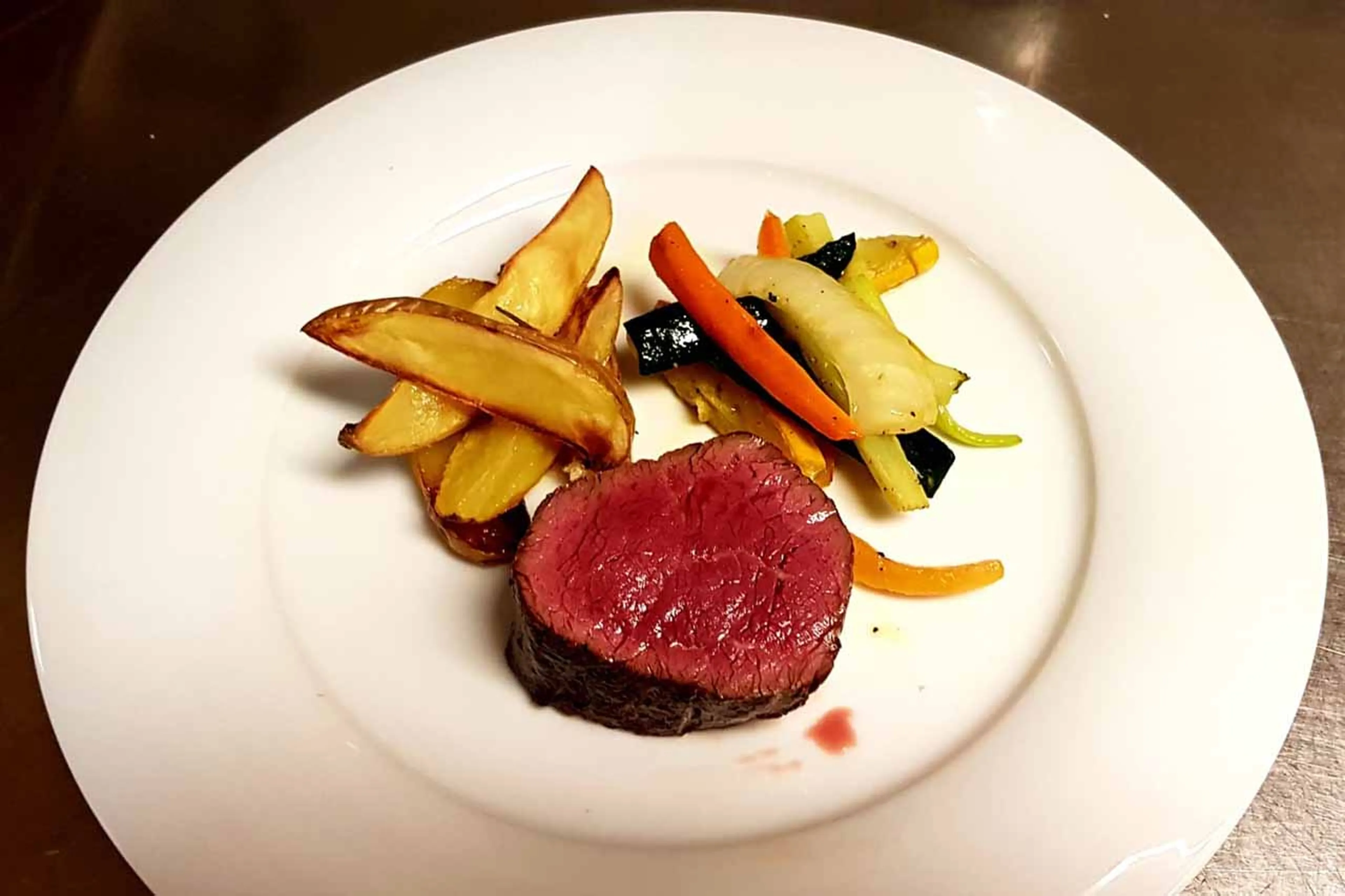 Main course at The Loft in Val Gardena