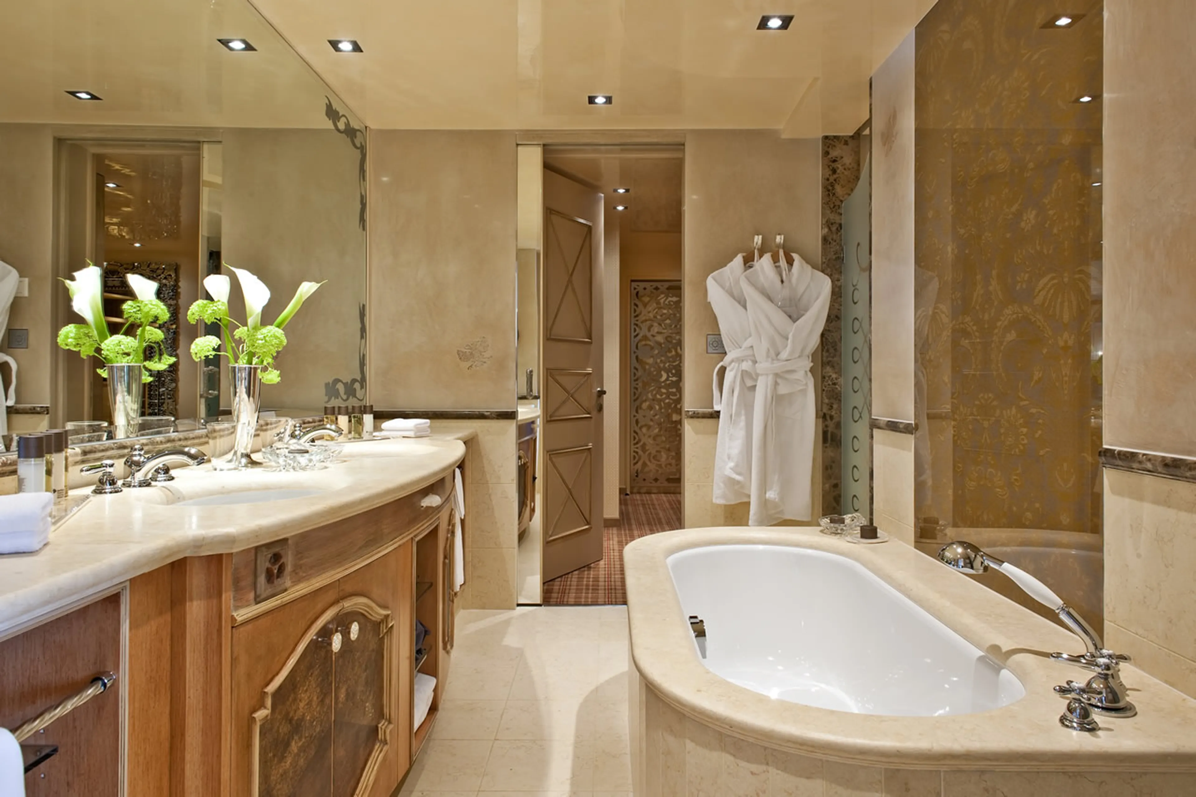 Bathroom in The Penthouse in St Moritz