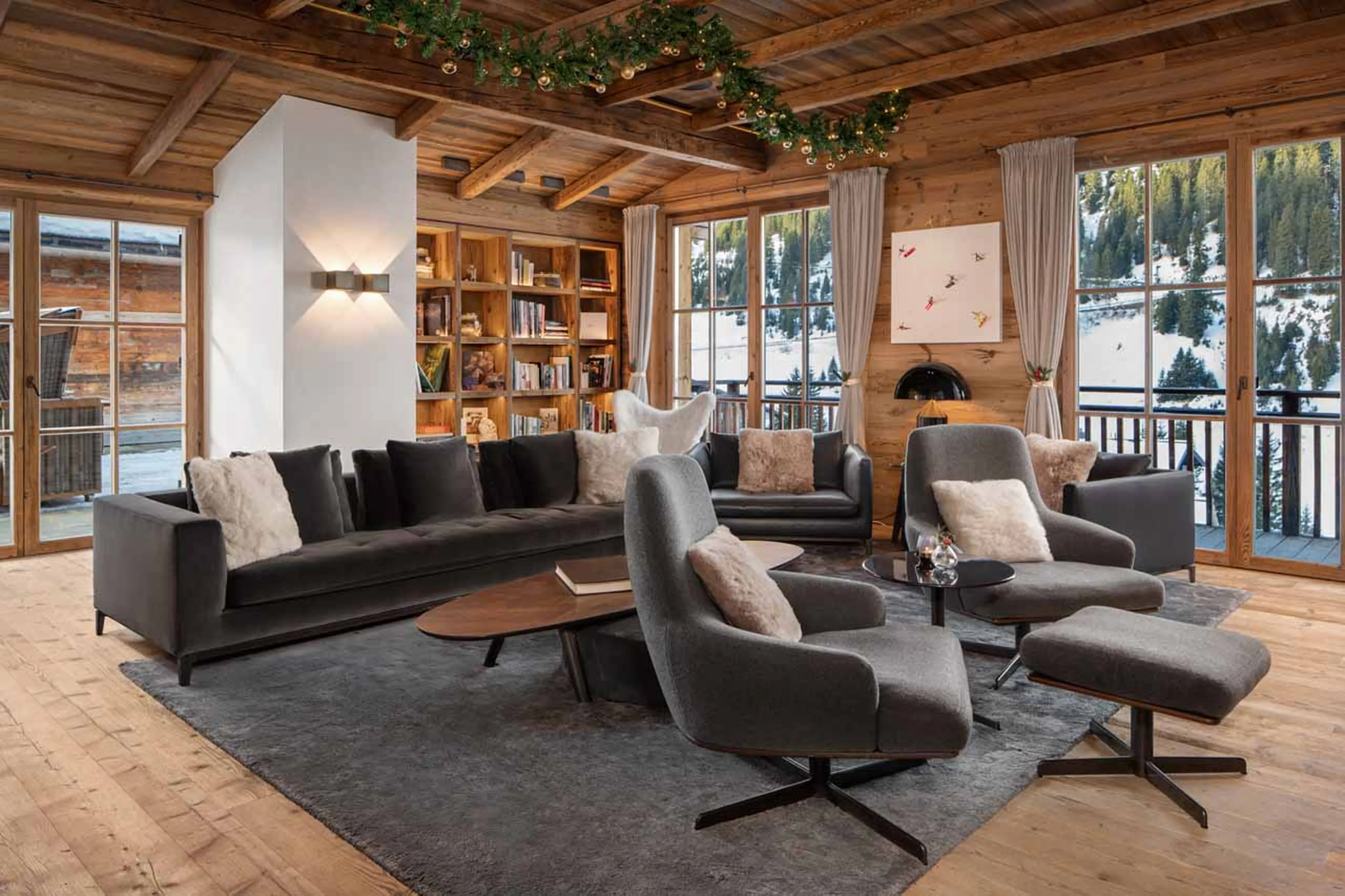 Hotel lounge at Severins Residence in Lech