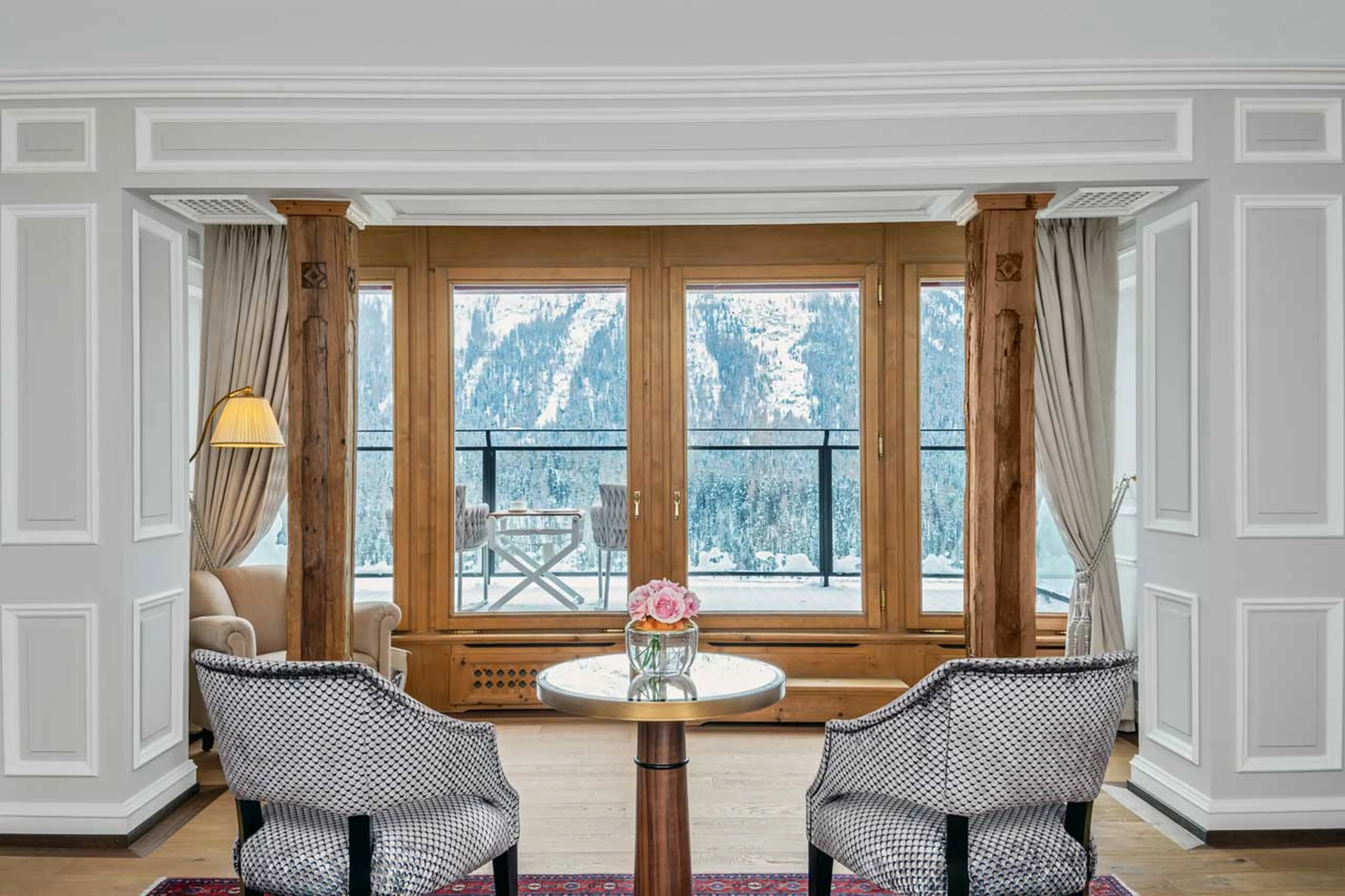 View from The Tower Suite in St Moritz