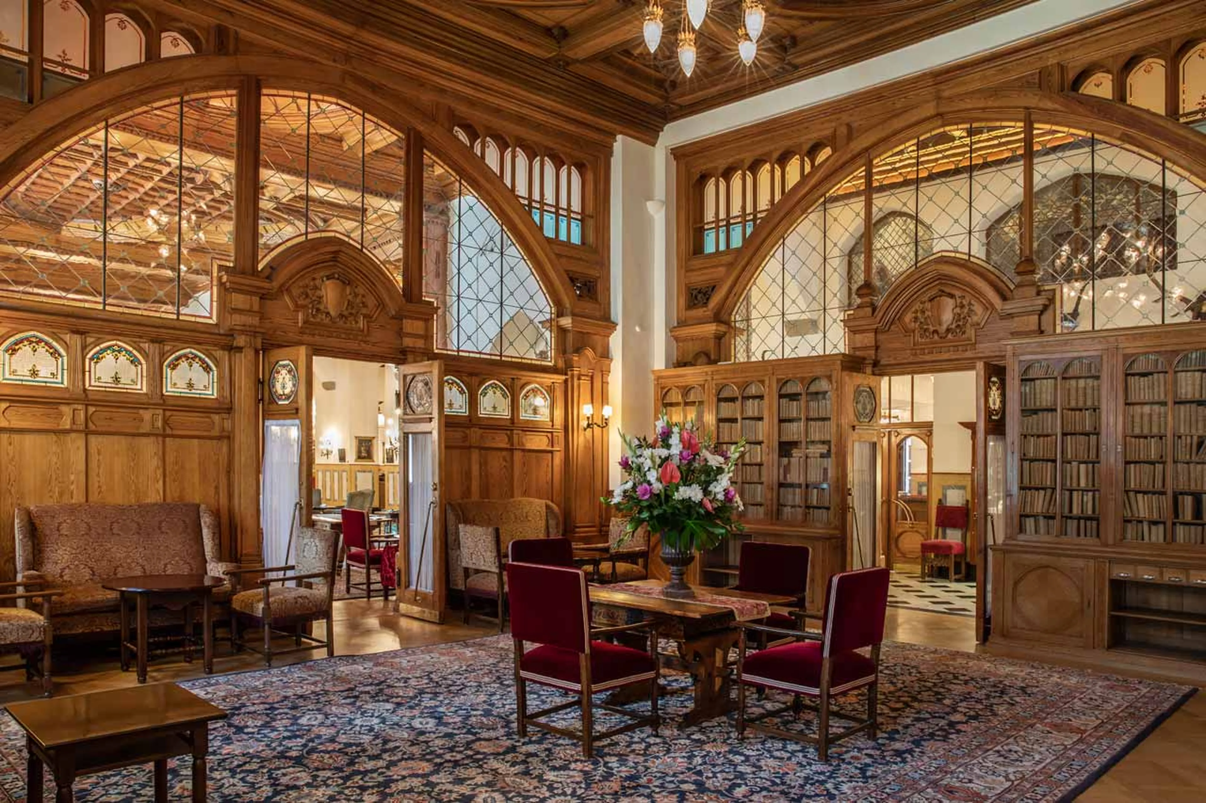 Madonna Hall in Budsrutt's Palace in St Moritz