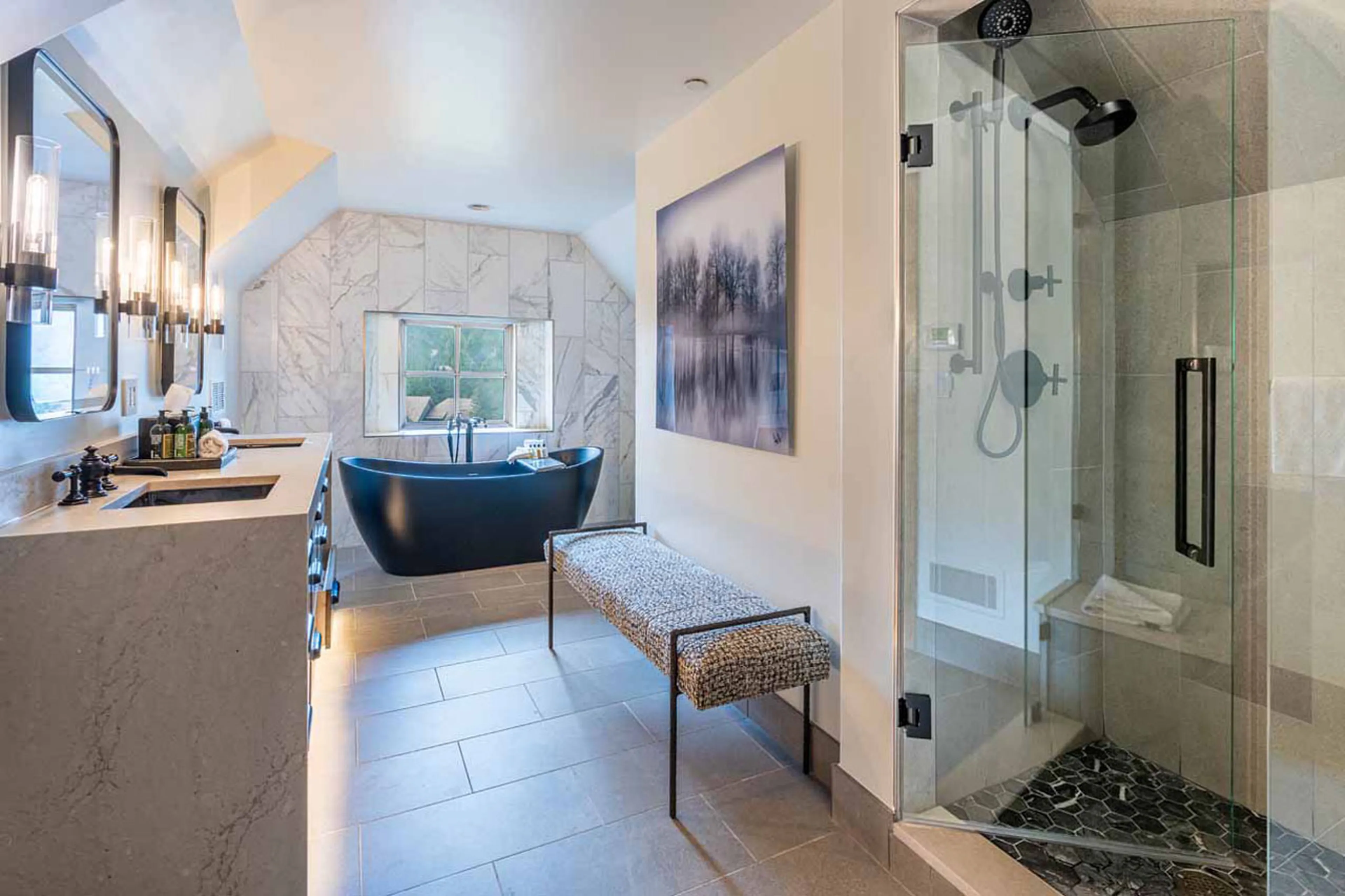 En-suite bathroom at The West Wing in Beaver Creek