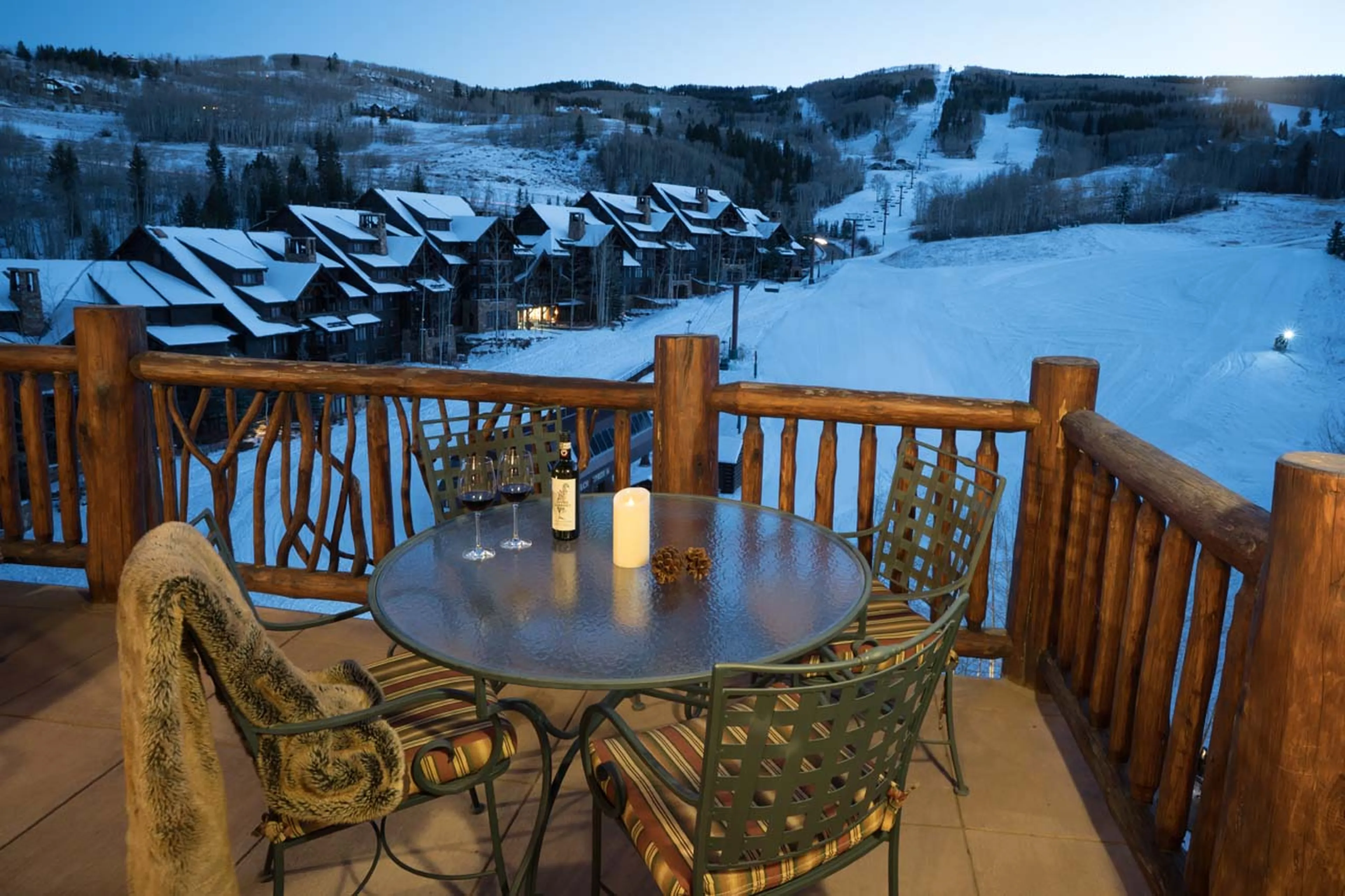 Views from the balcony at The West Wing in Beaver Creek