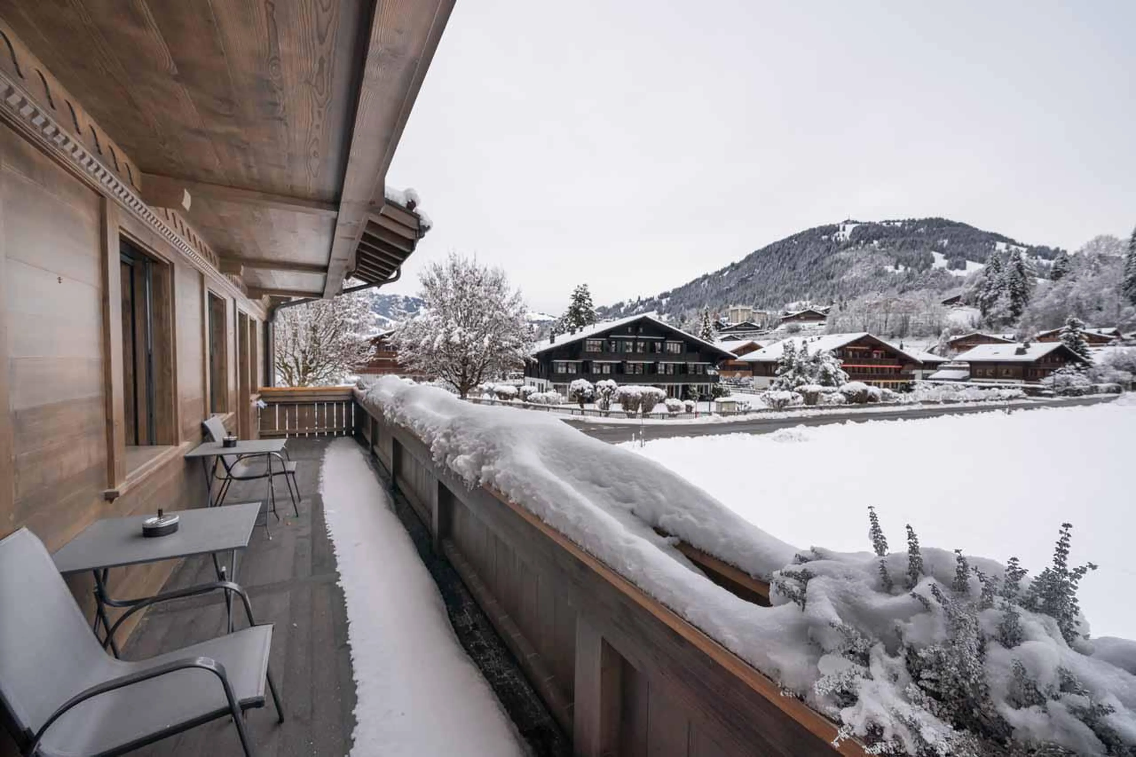 Balcony space at Apartment Eggli in Gstaad