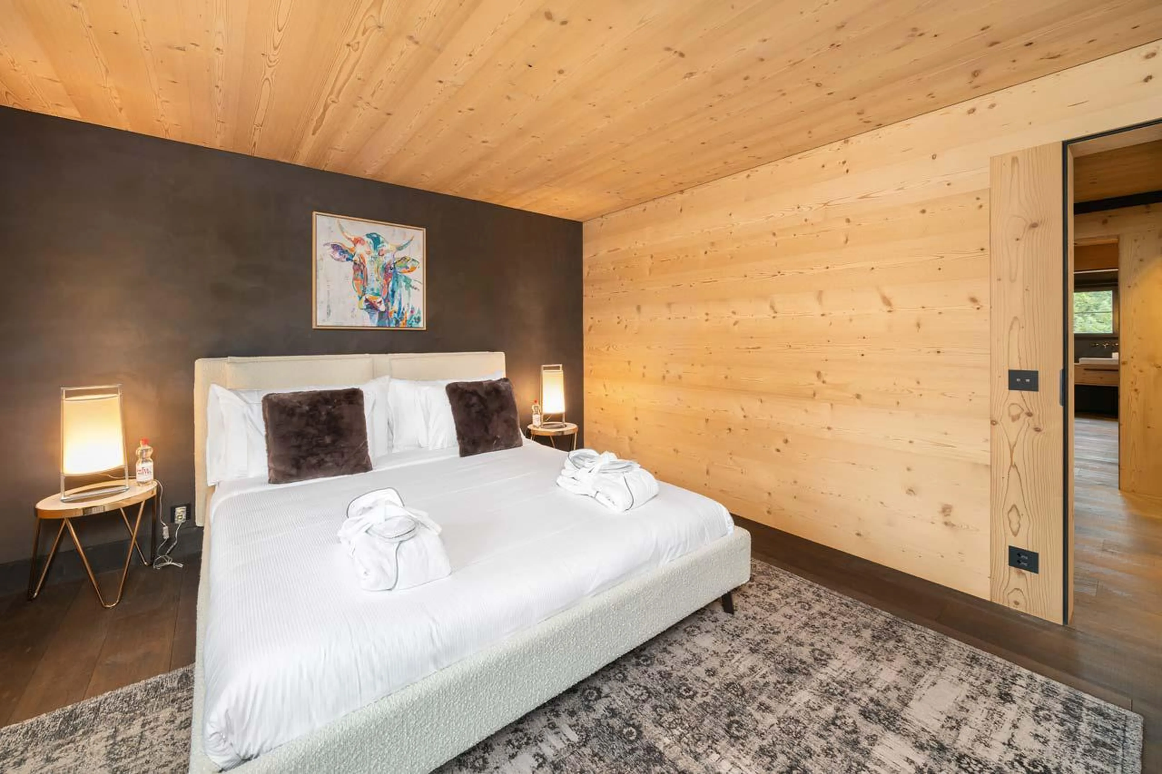 Double bedroom at Apartment Eggli in Gstaad