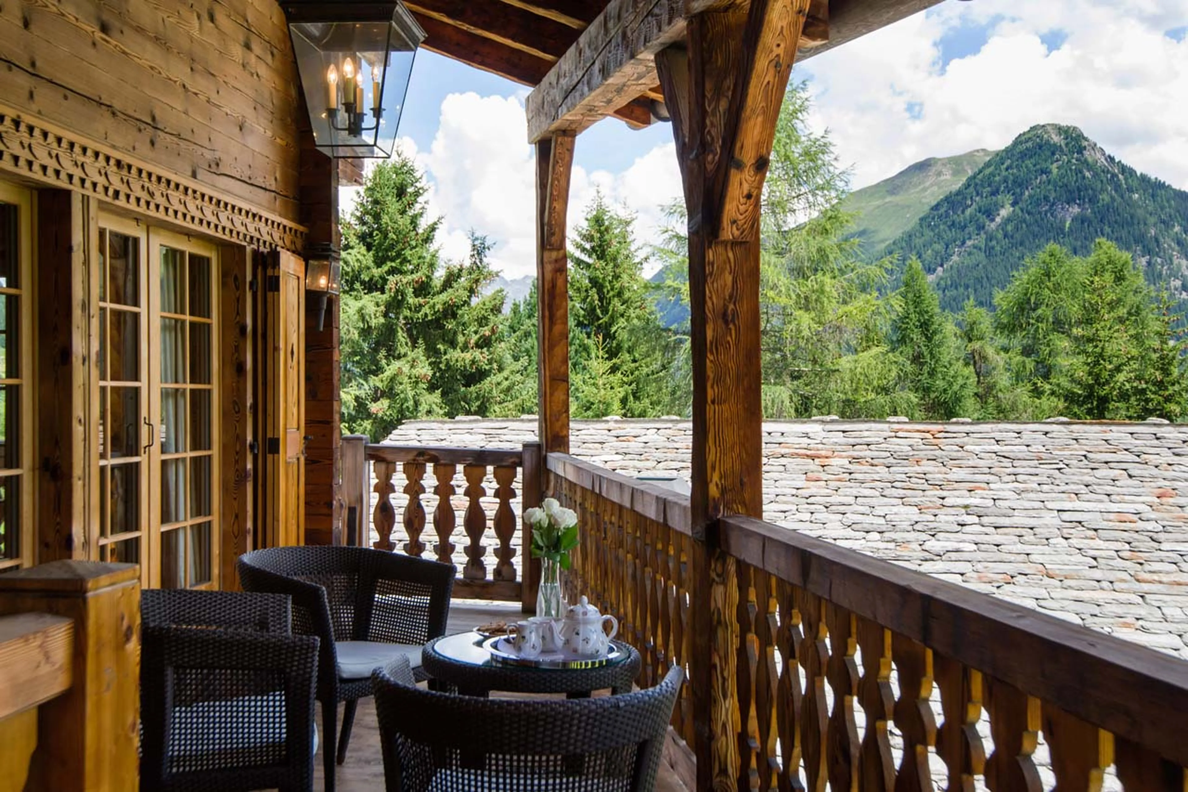 Balcony at Tivoli Lodge in Davos