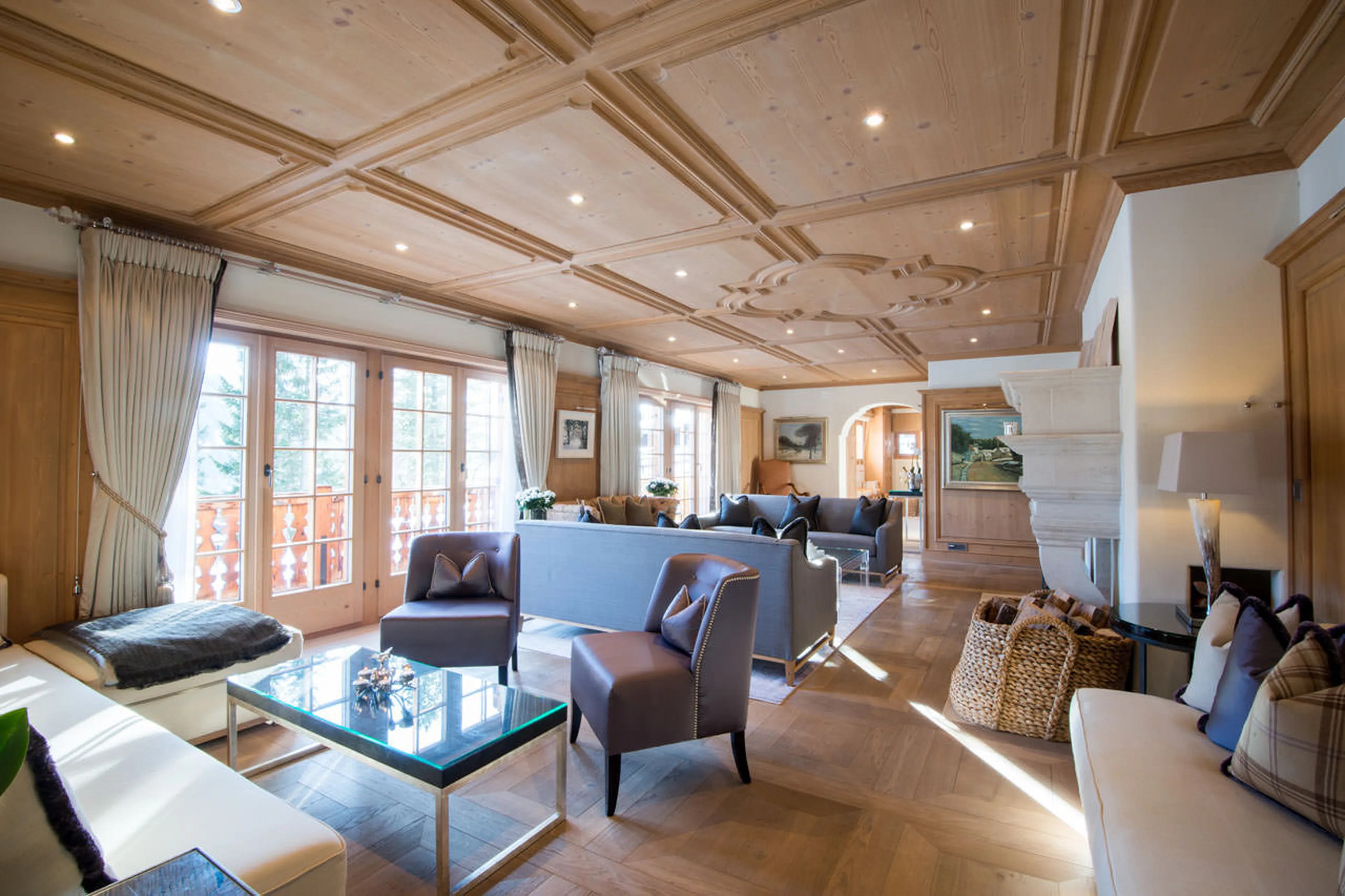 Variety of seating options in  Tivoli Lodge in Davos