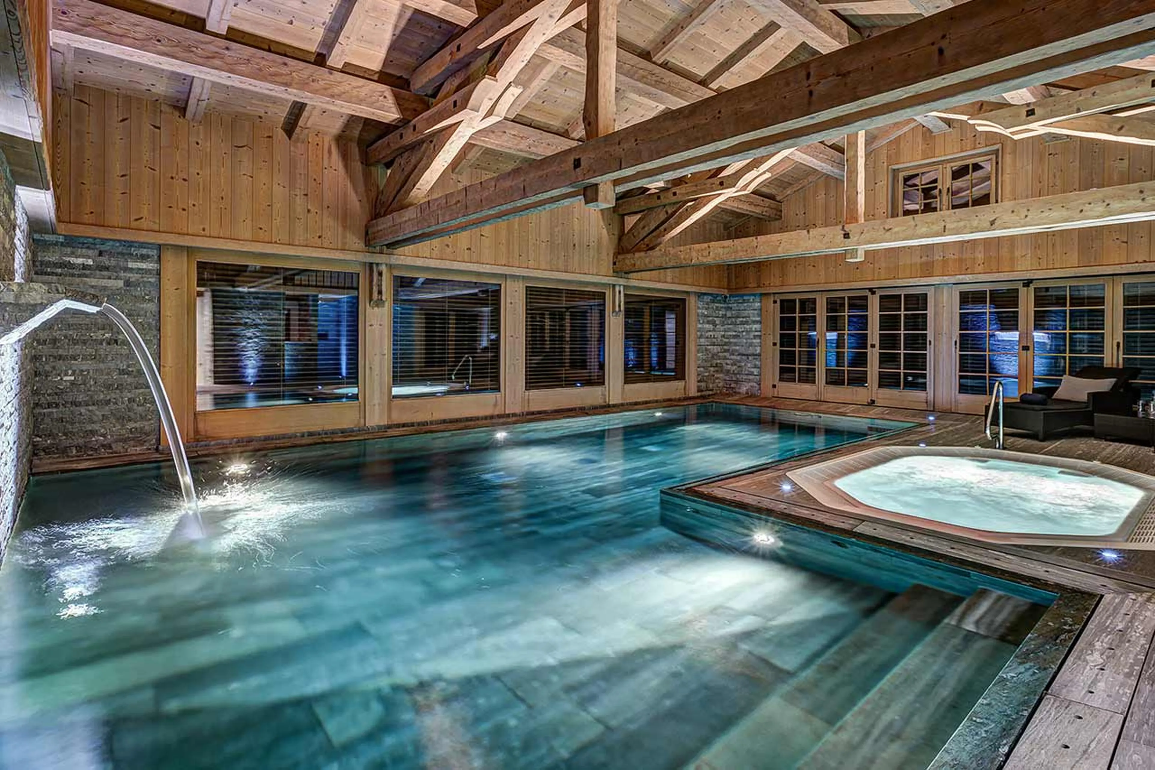 Indoor pool at  Tivoli Lodge in Davos