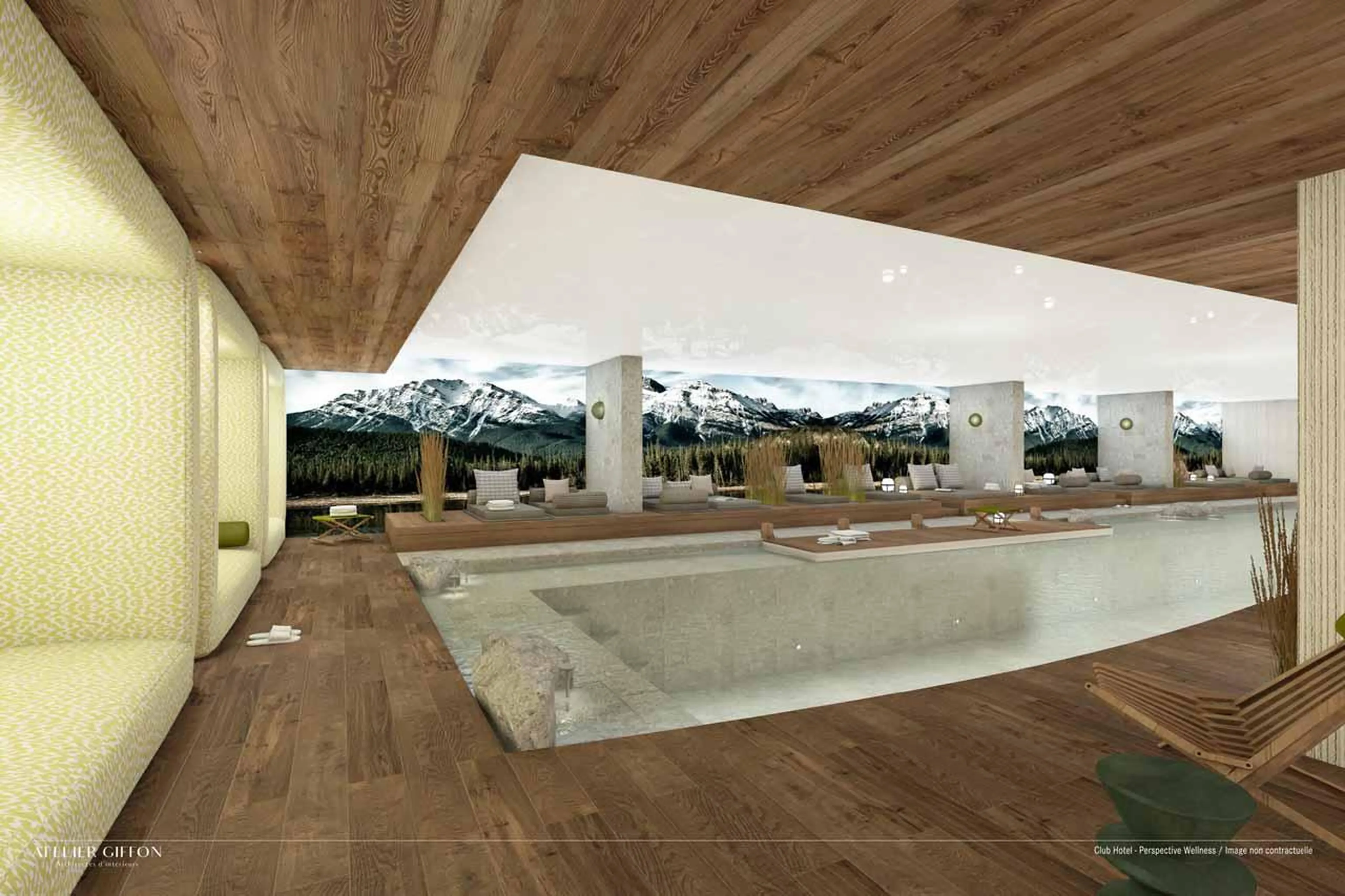 Swimming pool in Atmosphere Apartment 401, Courchevel 1850