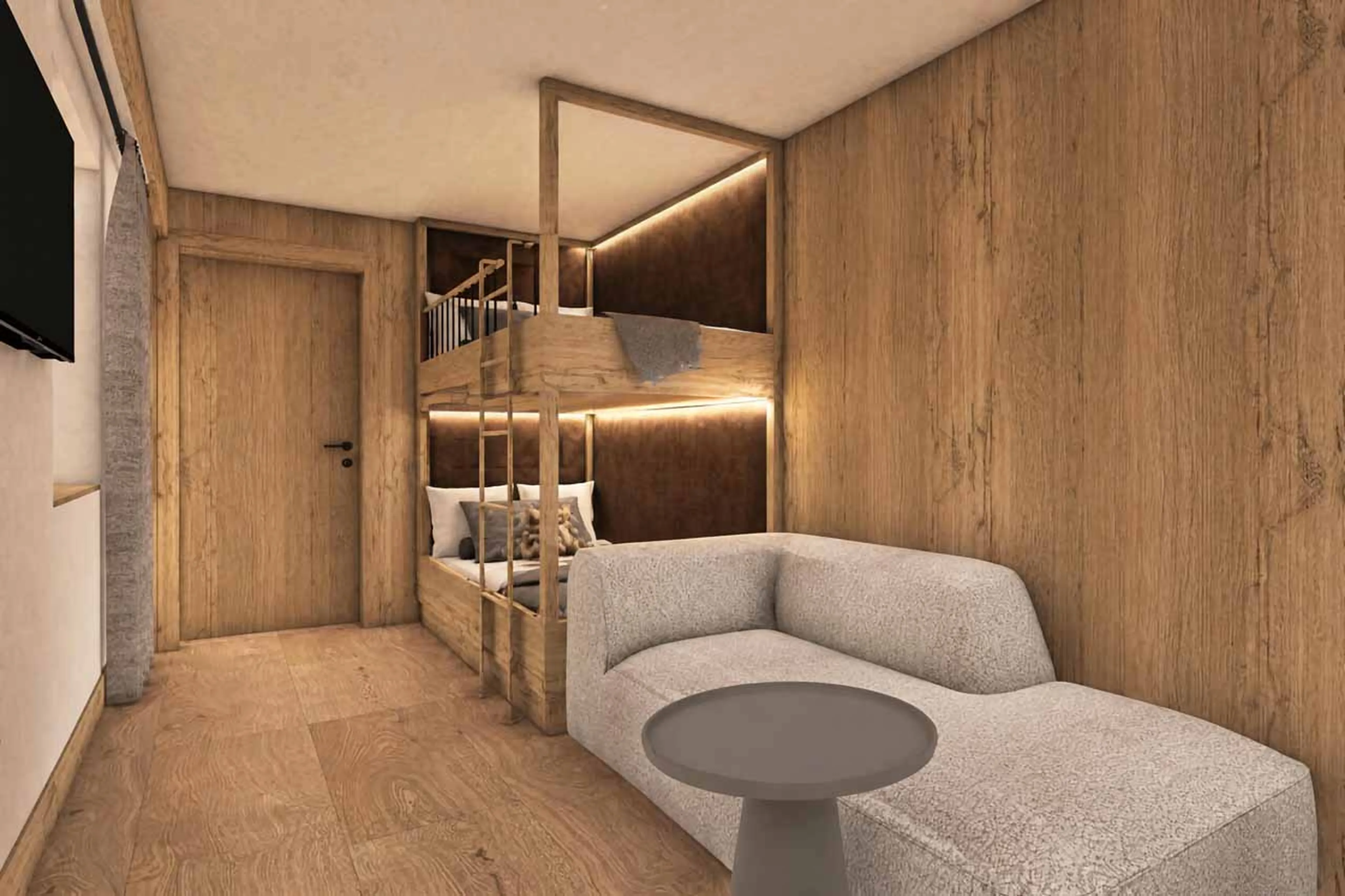 Bedroom two at Ula Signature 103 in Lech