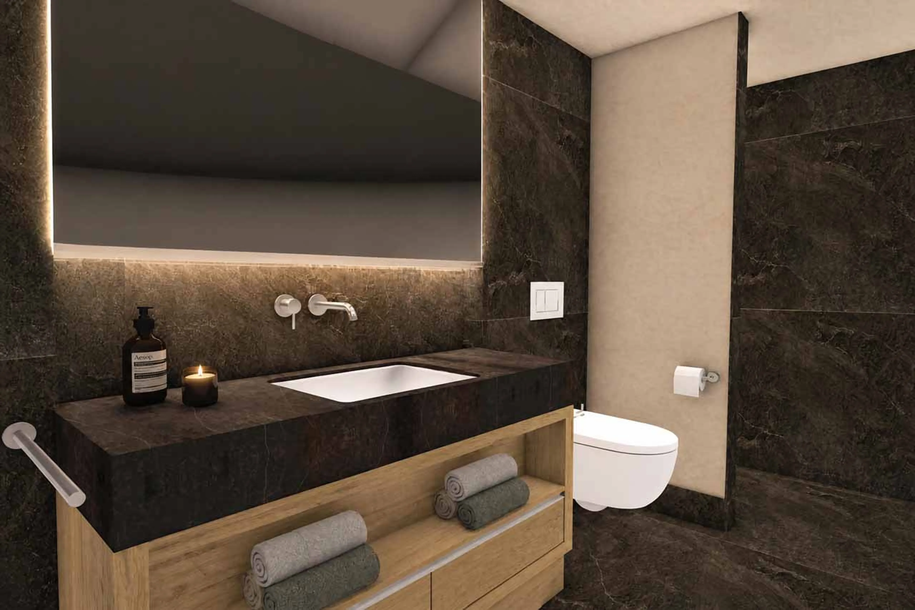 Shower room at Apartment Ula Signature 105 Family in Lech