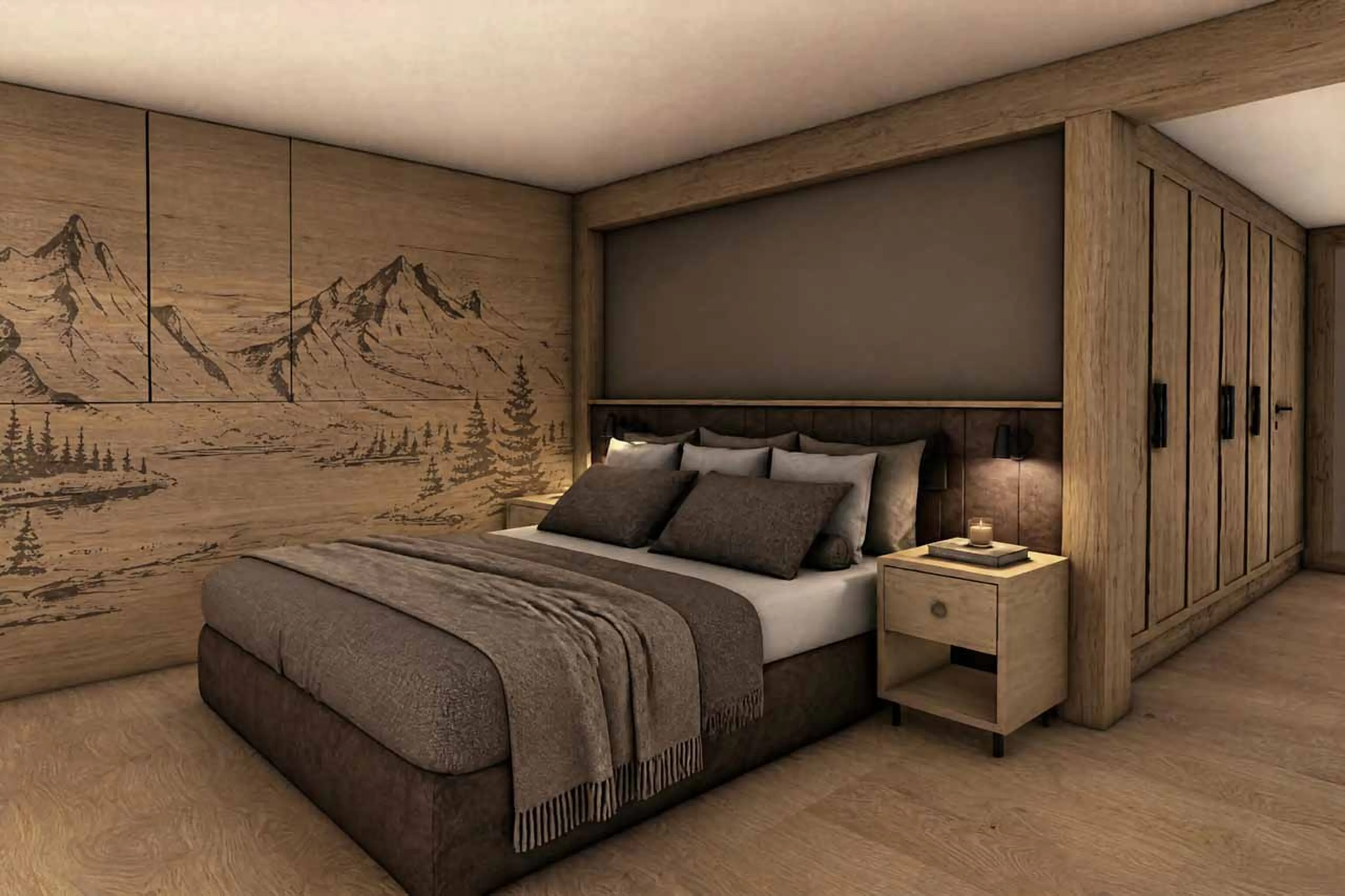Bedroom one at Apartment Ula Signature 102 in Lech