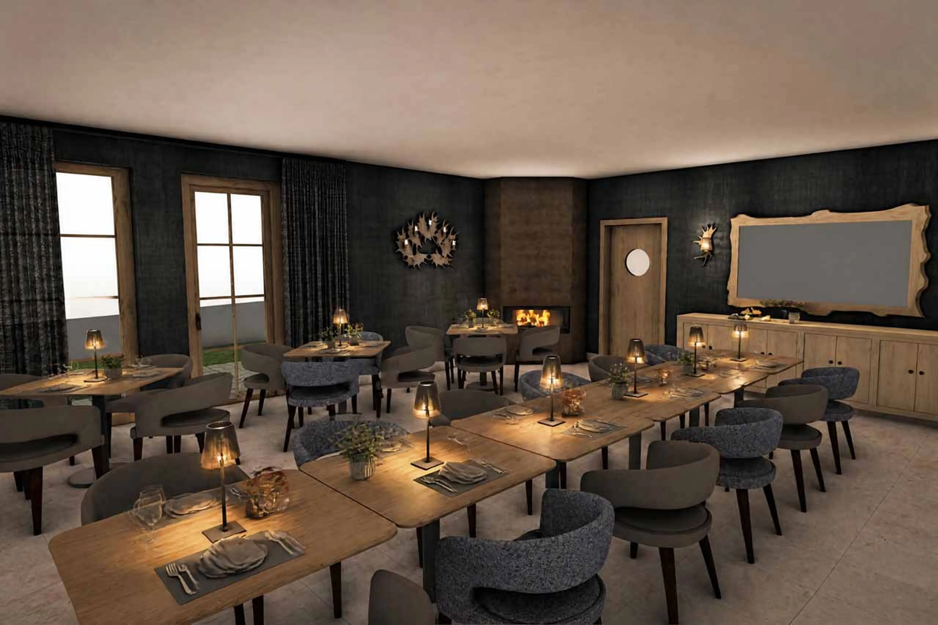 Restaurant at Ula Signature 103 in Lech