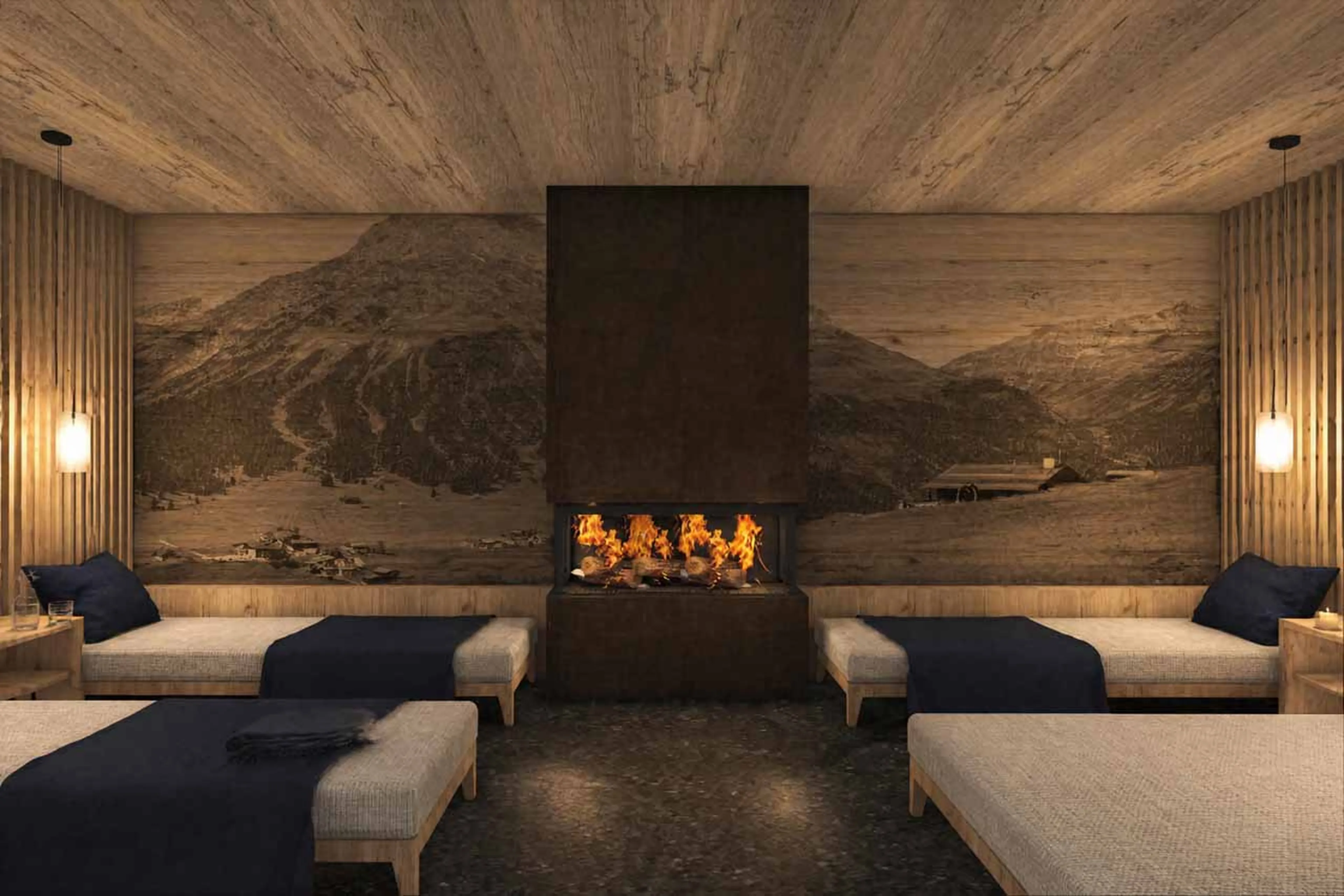 Relaxation area at Ula Signature 103 in Lech