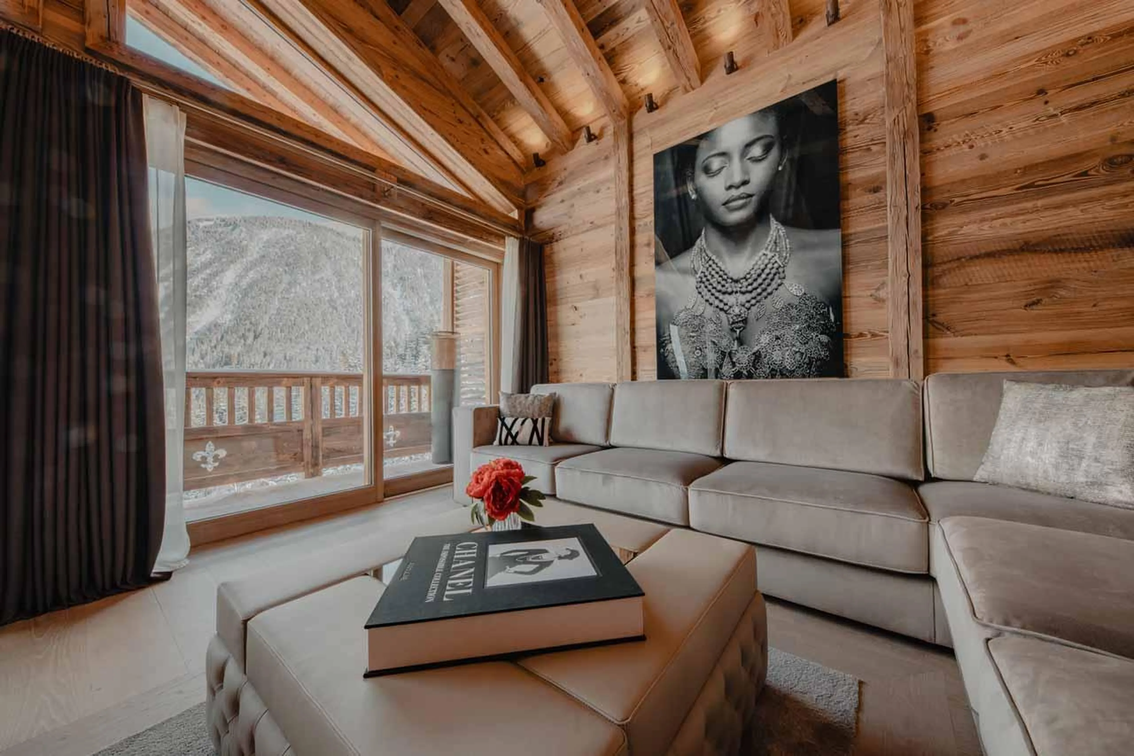 Living area at Ultima Courchevel Signature Residence in Courchevel 1650