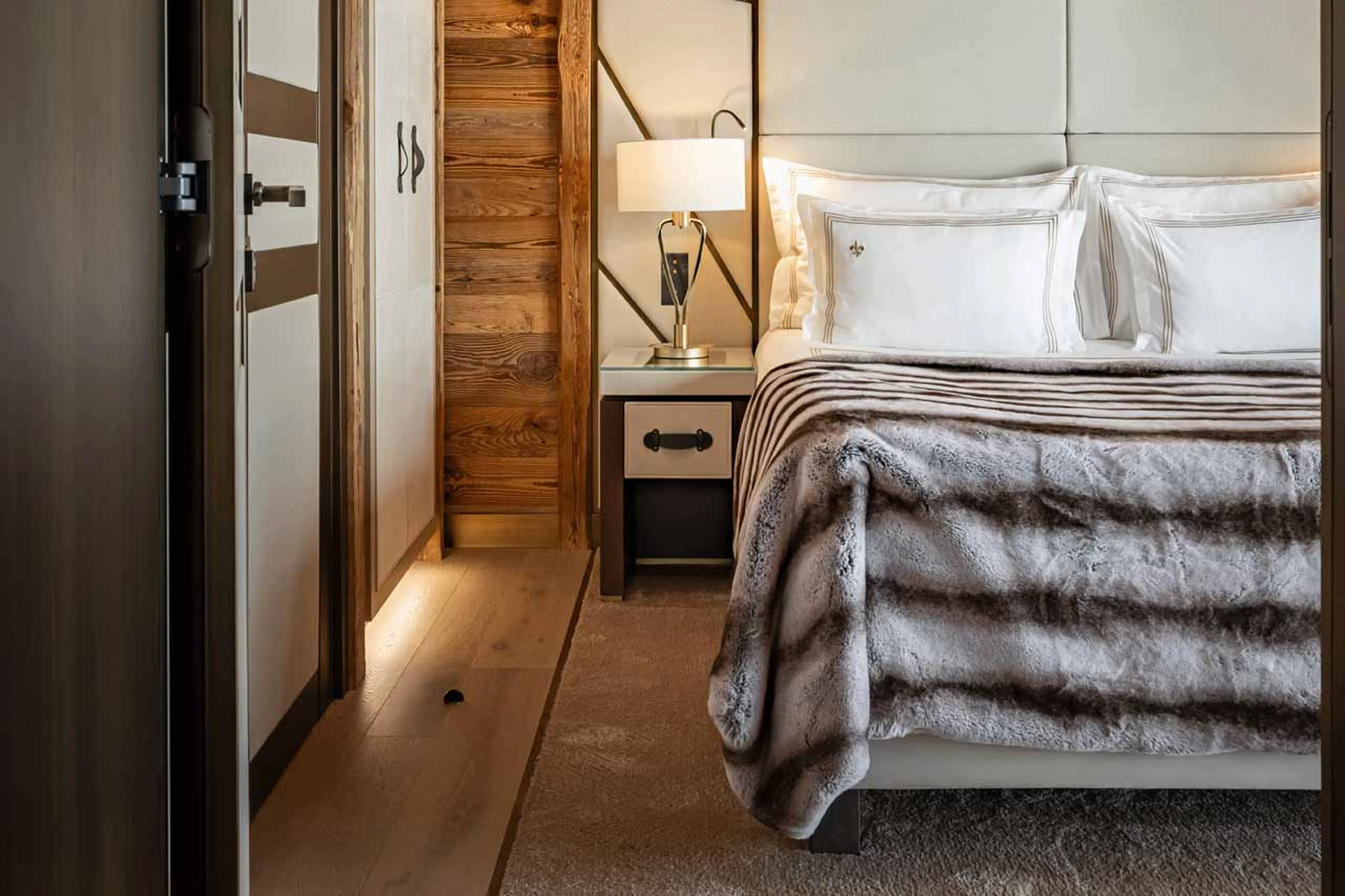 View of bedroom three at Ultima Courchevel Belvedere in Courchevel 1650