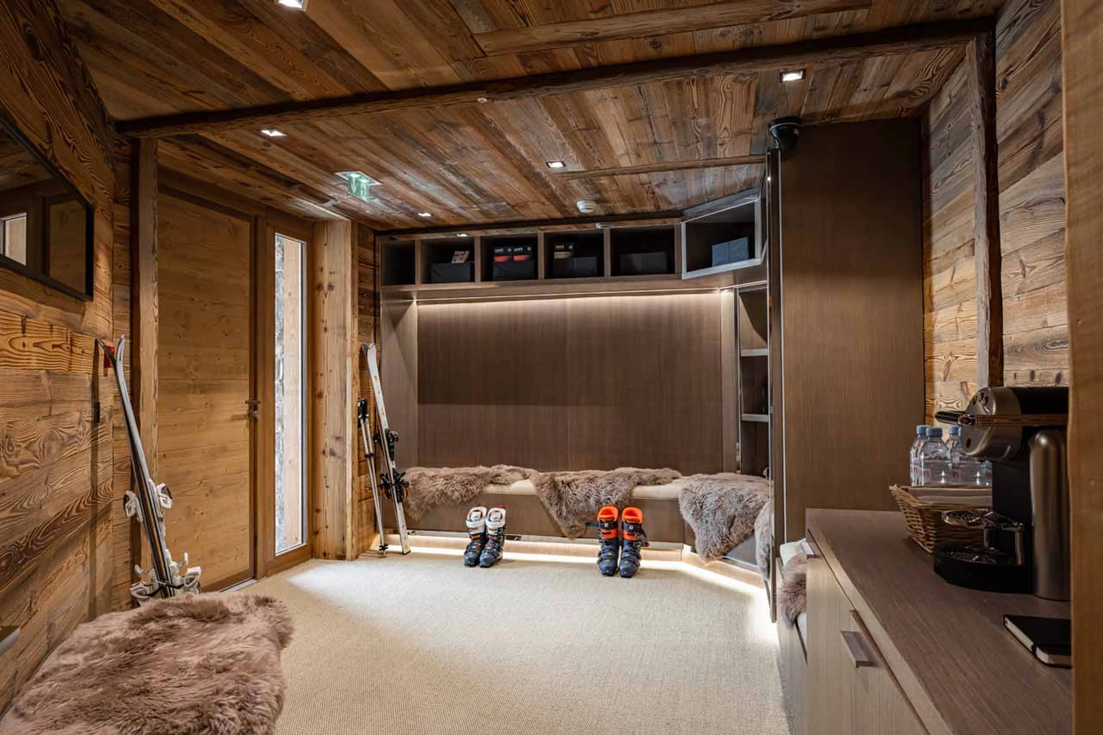 Ski room at Ultima Courchevel Signature Residence in Courchevel 1650