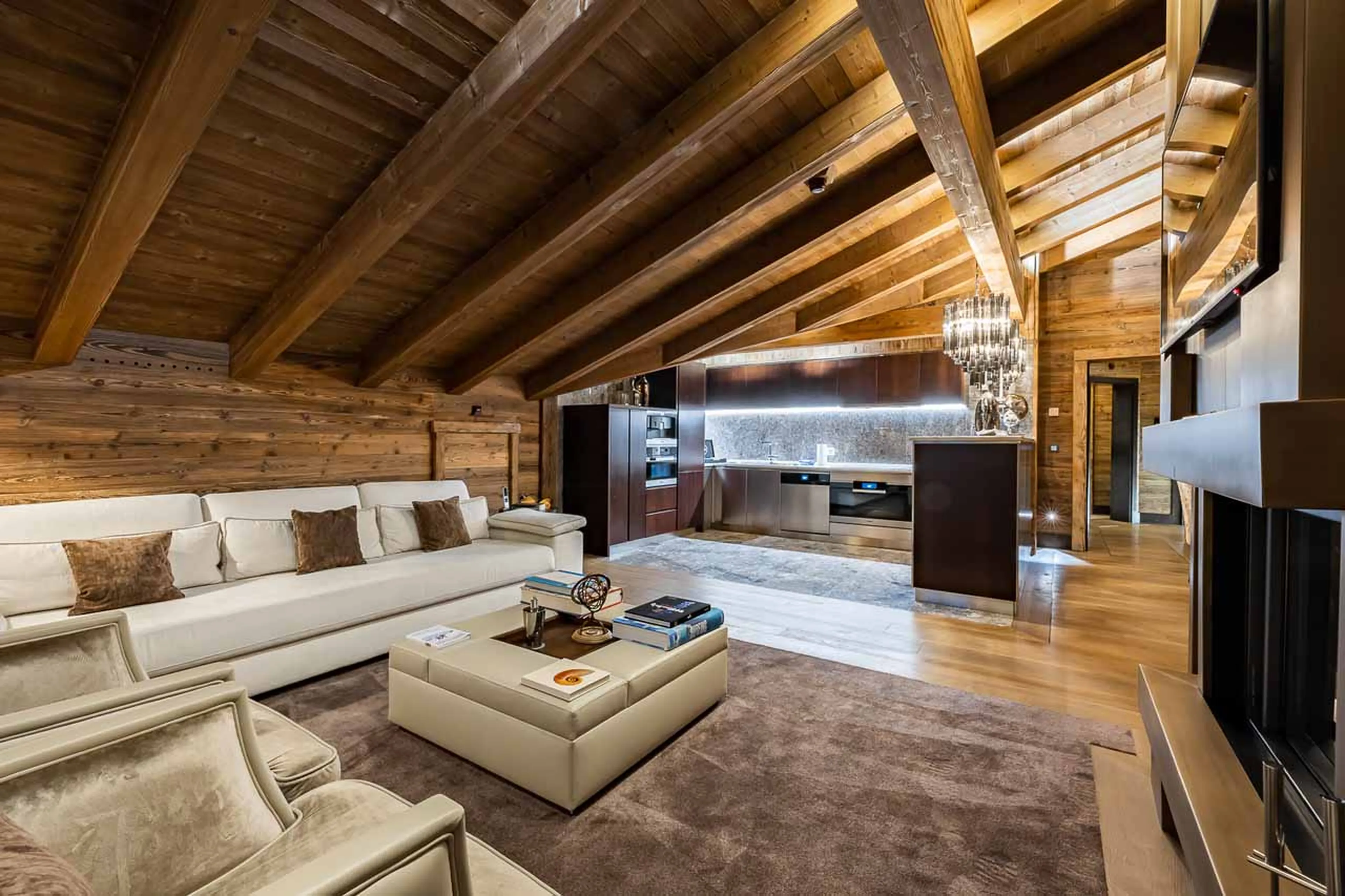 Living area at Ultima Gstaad 2BR Residence in Gstaad