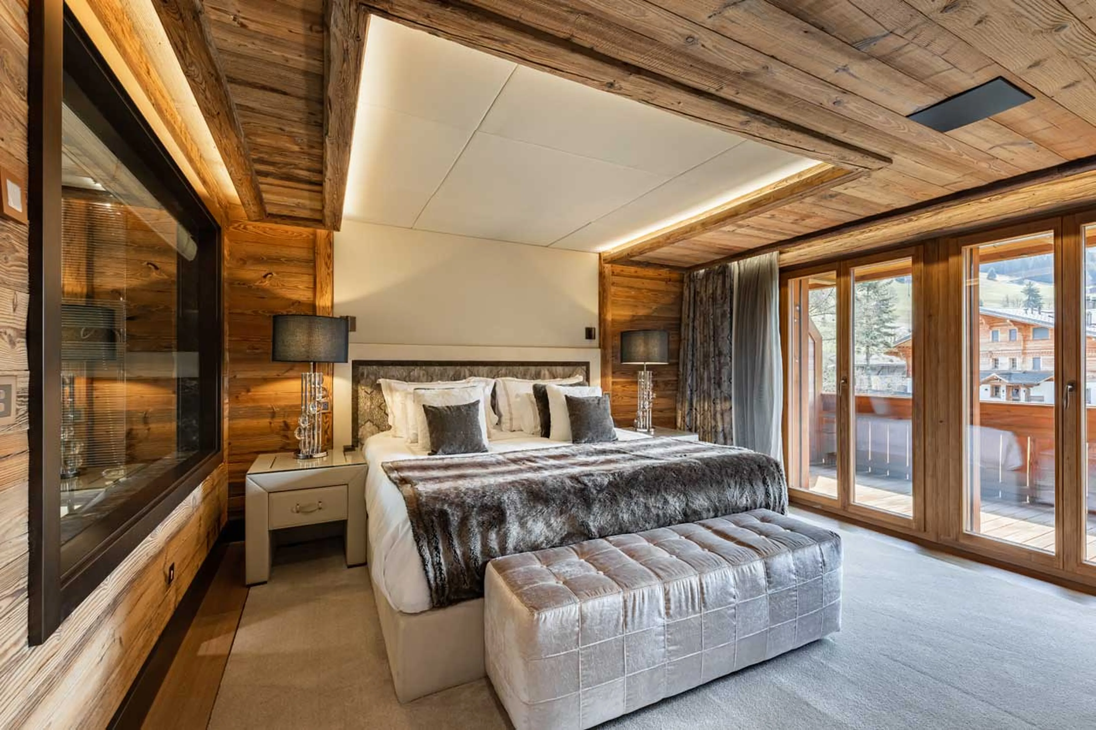 Bedroom in Three Bedroom Residance Ultima Gstaad Residence