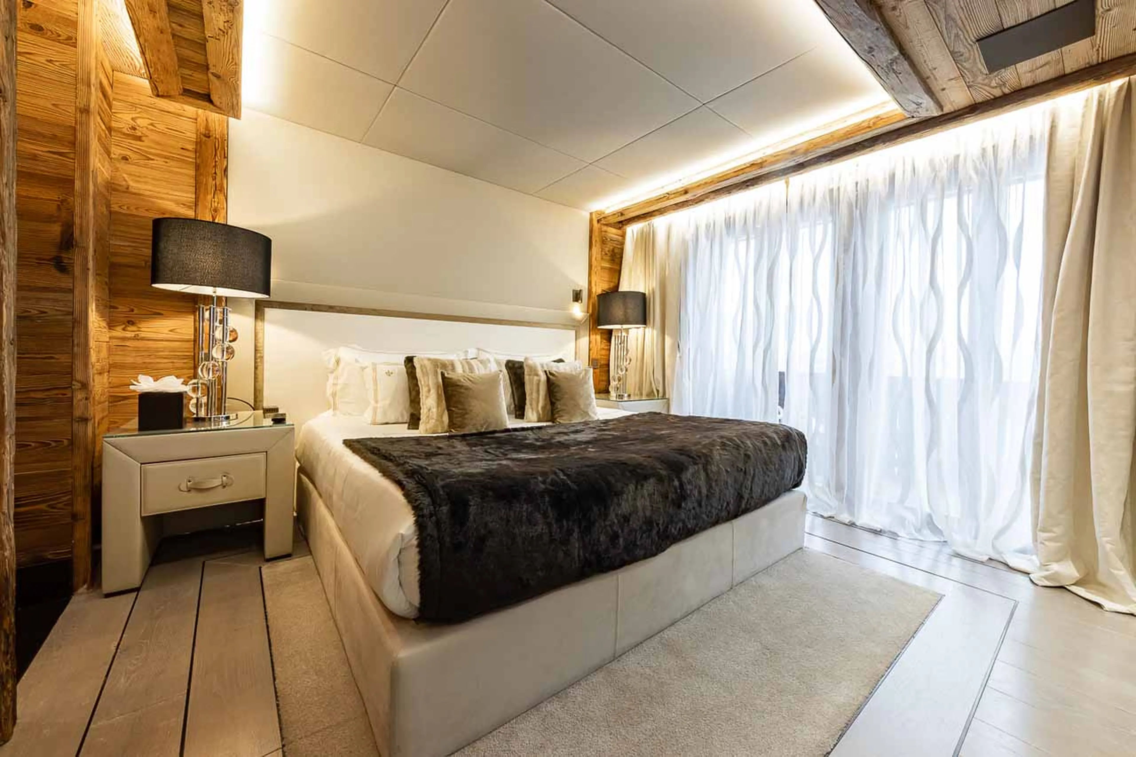 Bedroom three at Ultima Gstaad 4BR Residence in Gstaad