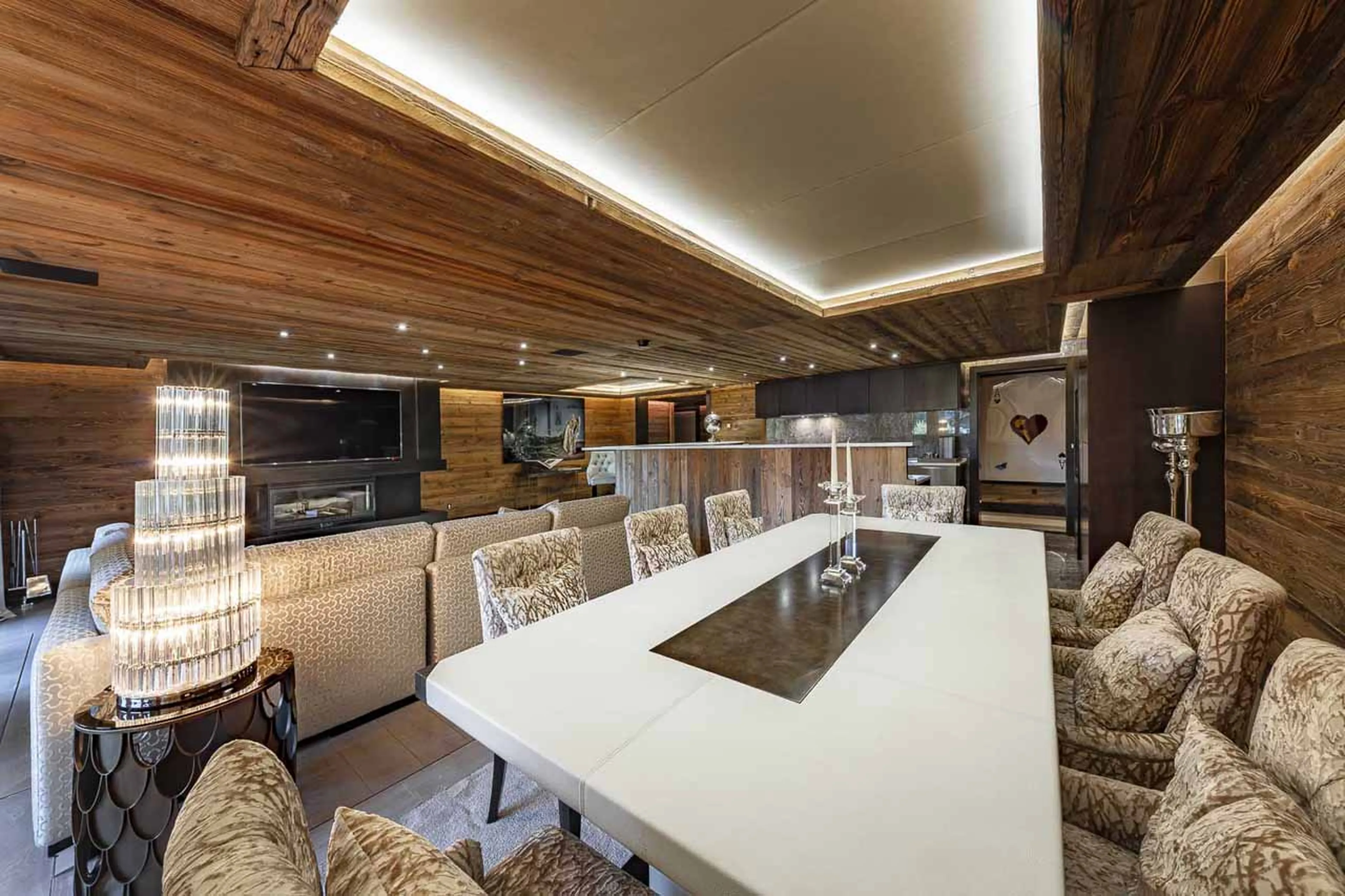 Dining area at Ultima Gstaad 4BR Residence in Gstaad