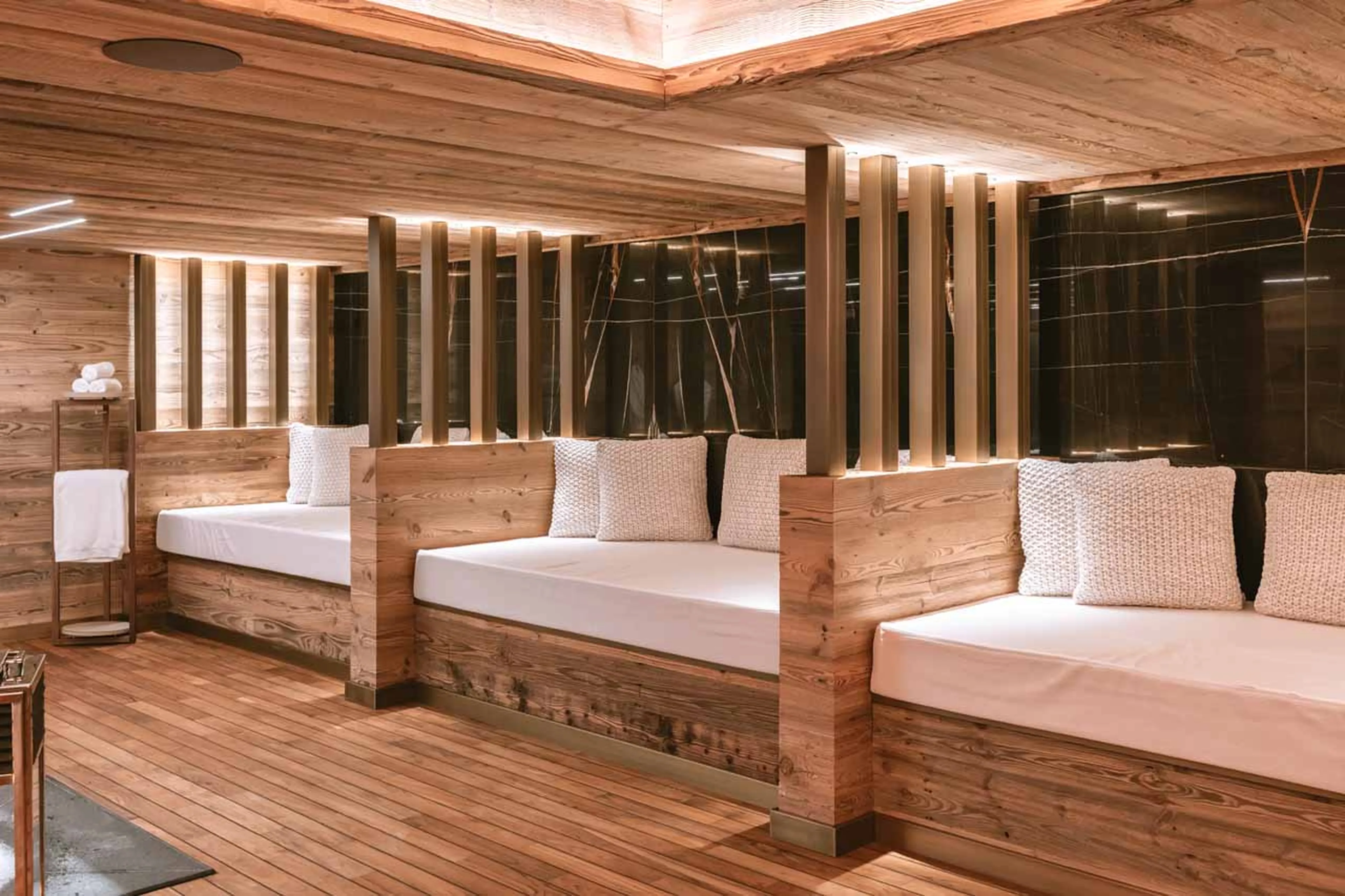 Spa seating in Ultima Gstaad Promenade in Gstaad